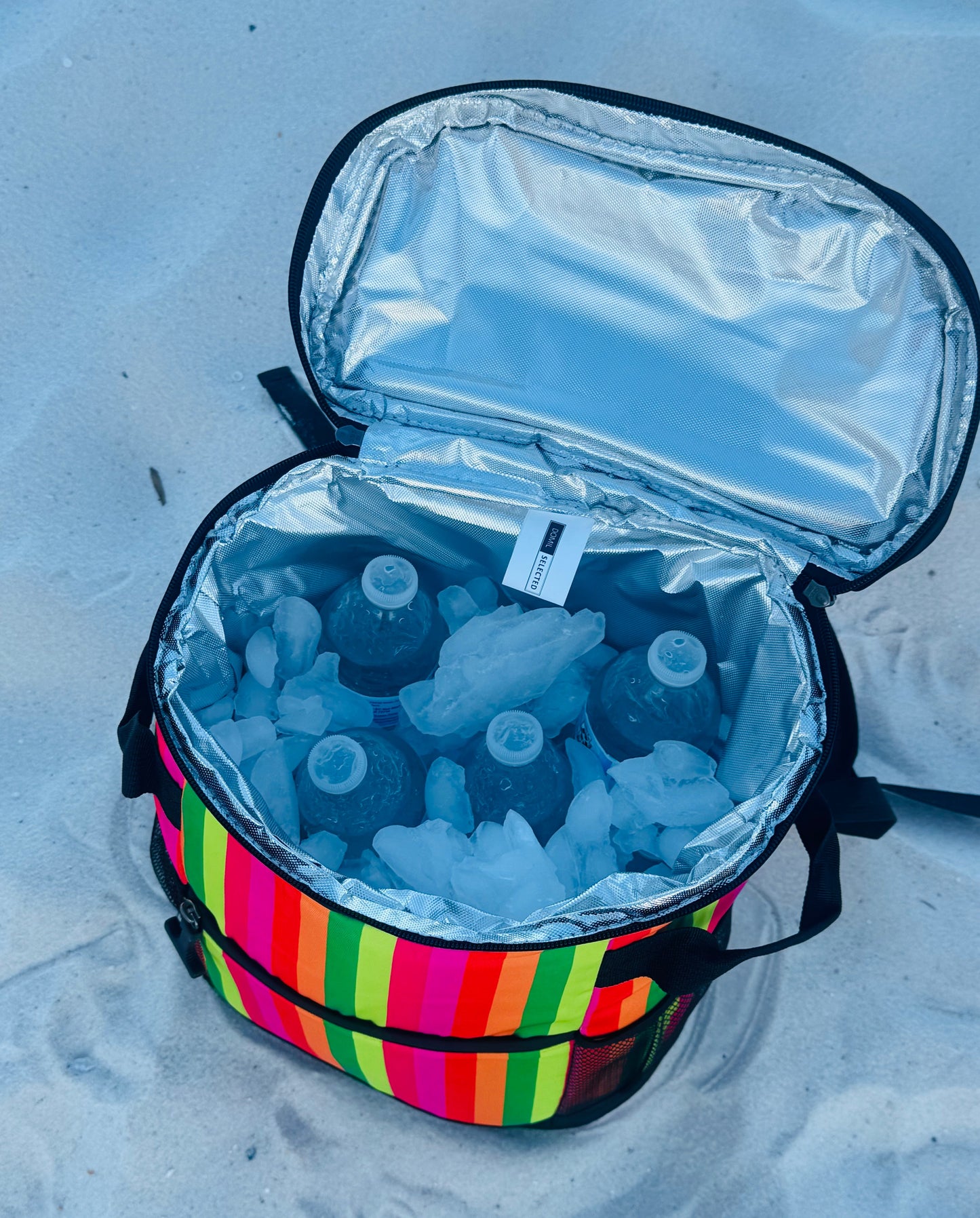 Striped Cherry Backpack Cooler