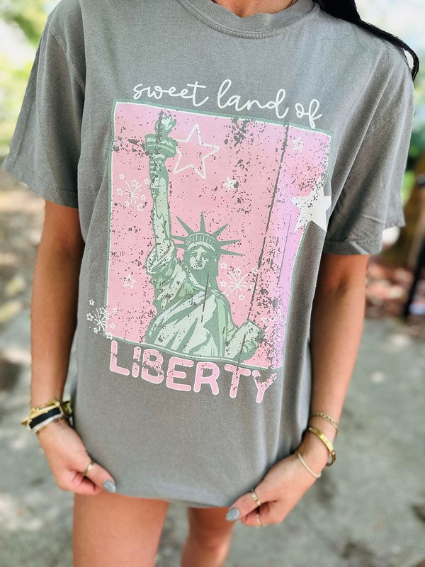 Sweet Land Of Liberty Pink Tee