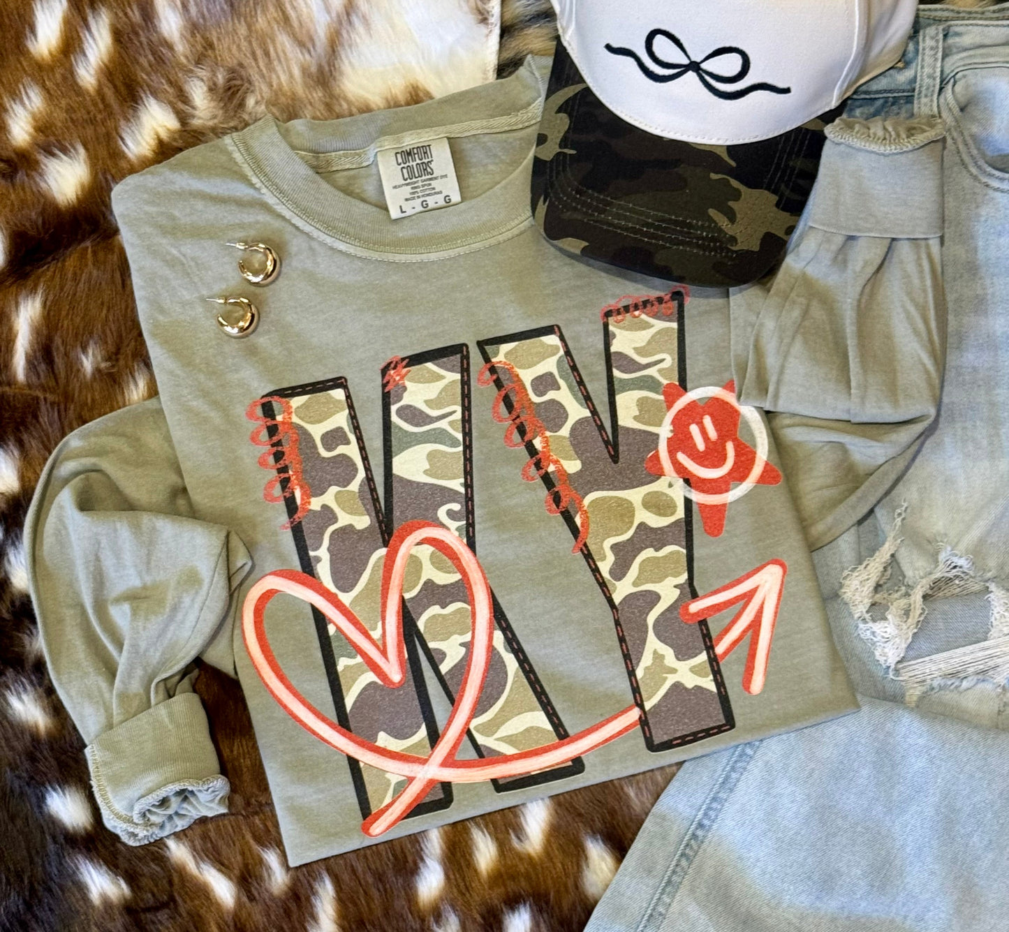State Camo Doodle State Tee/Long Sleeve
