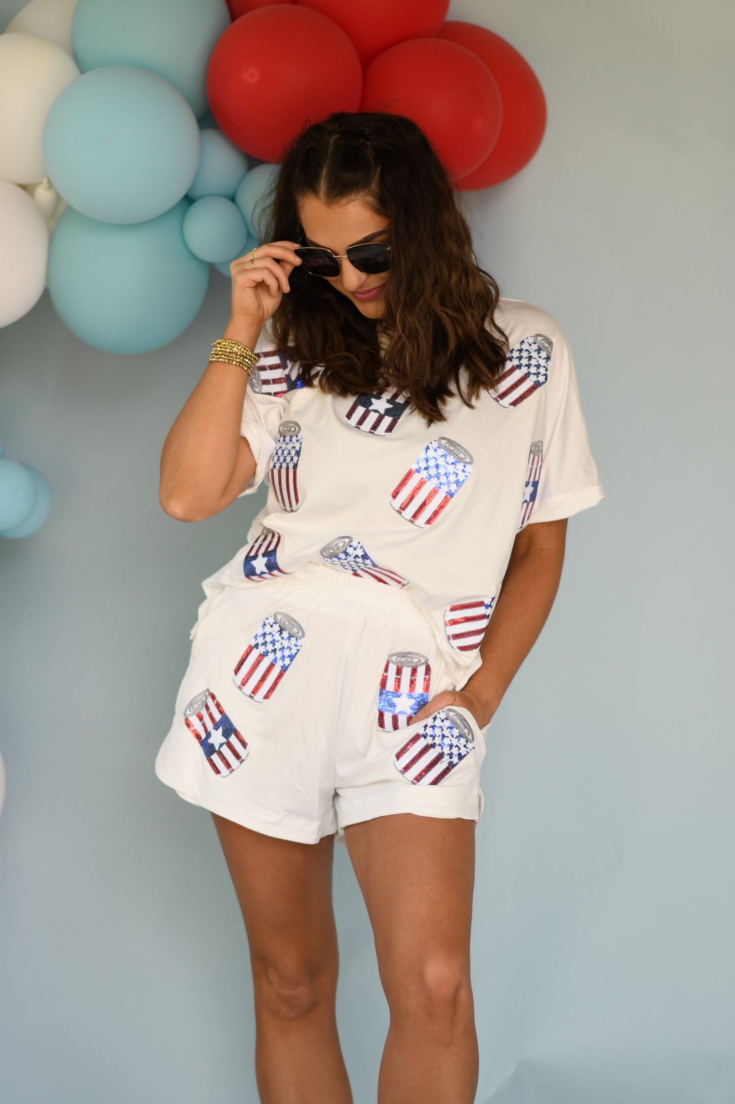 *PRE-ORDER* White Patriotic Can Set