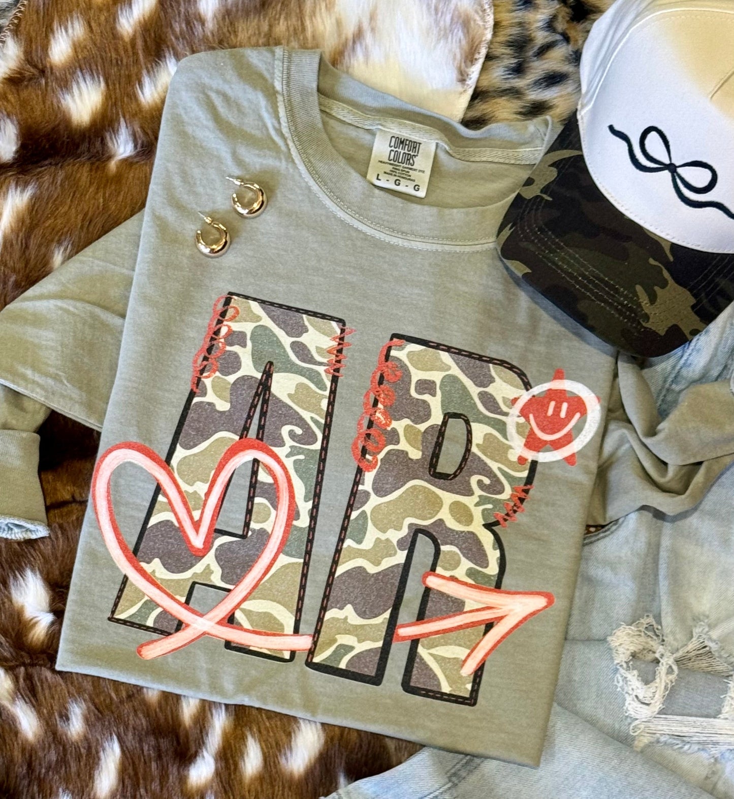 State Camo Doodle State Tee/Long Sleeve