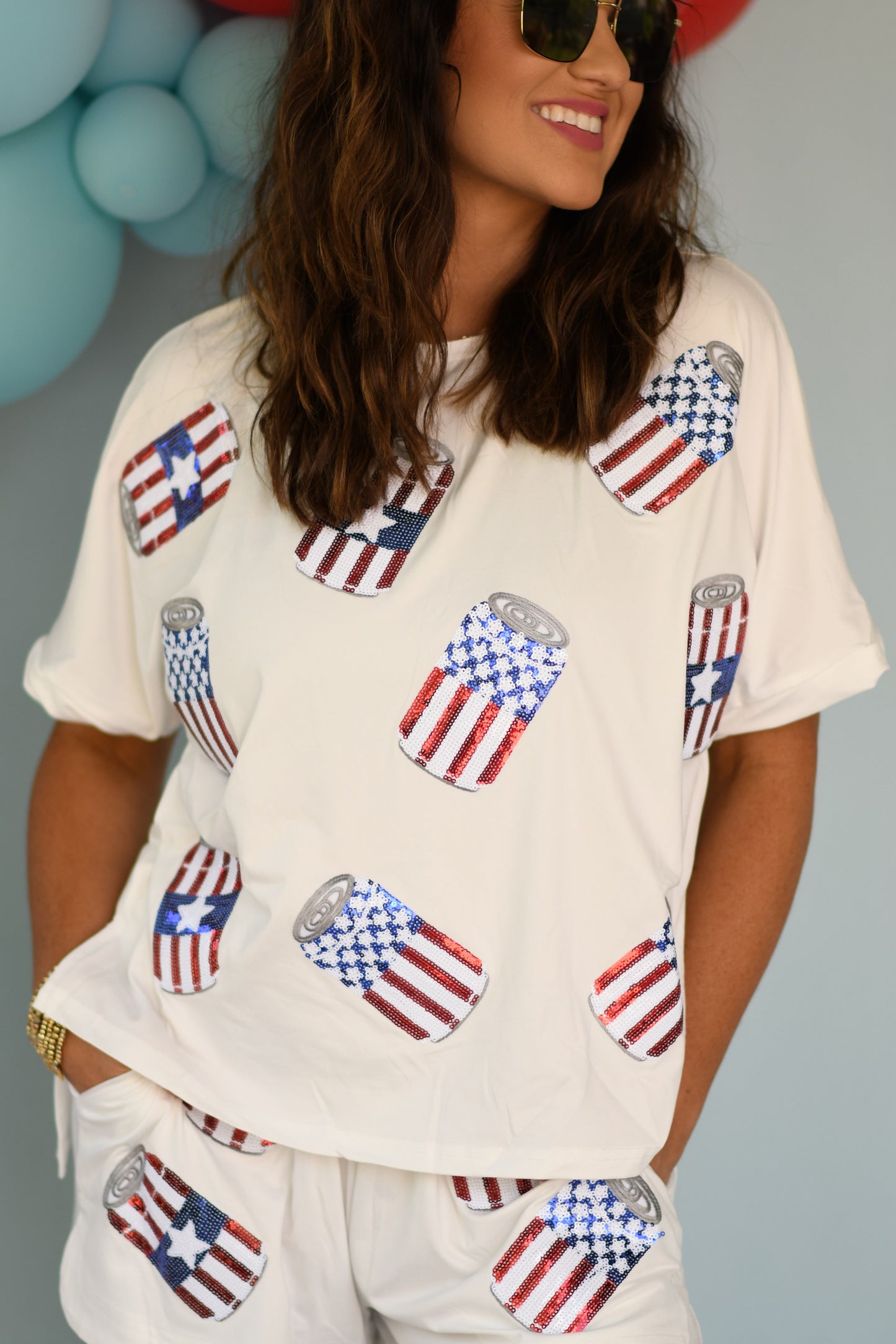 *PRE-ORDER* White Patriotic Can Set