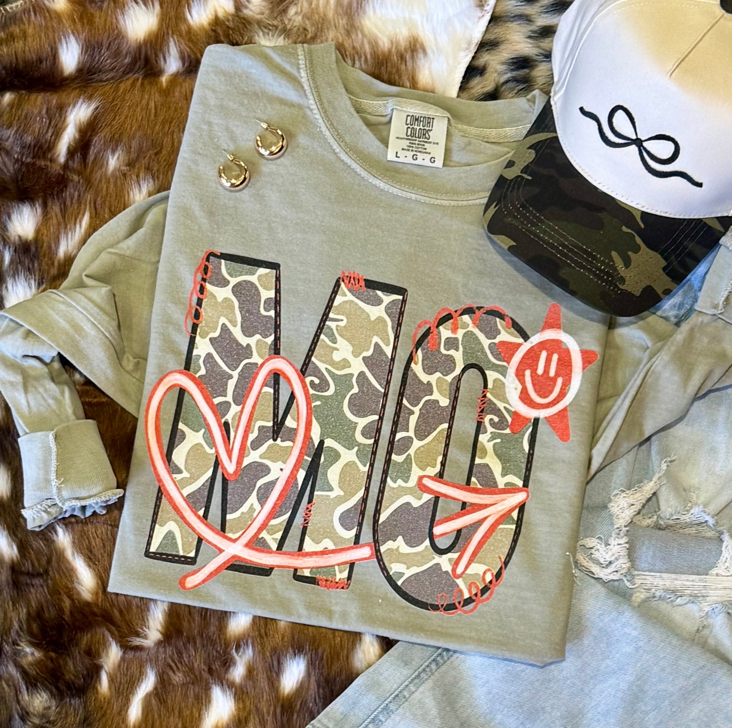State Camo Doodle State Tee/Long Sleeve