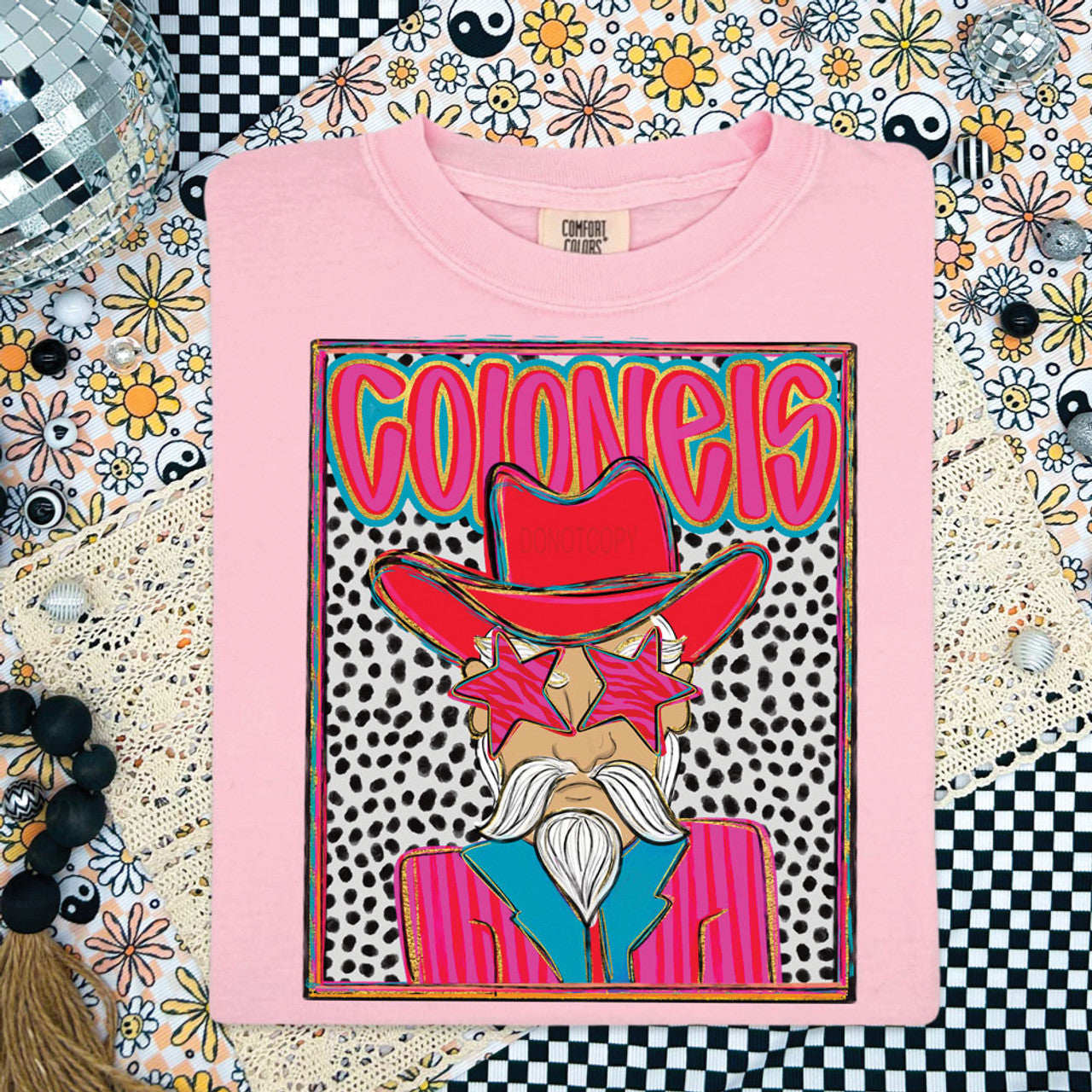 Colonels Colorful Mascot Tee