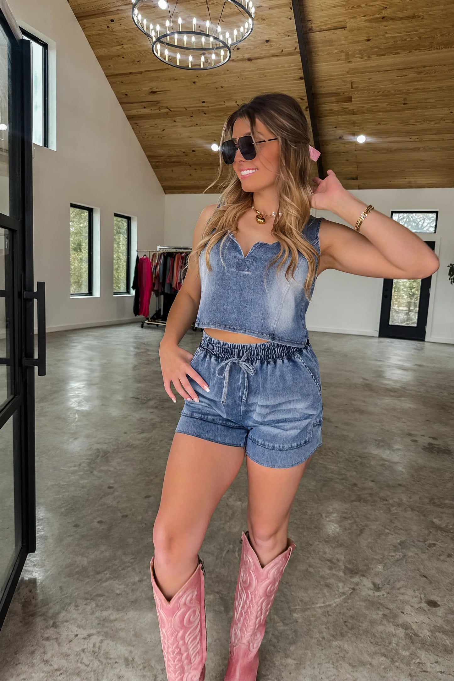 PREORDER- DRIFT AWAY DENIM SHORTS