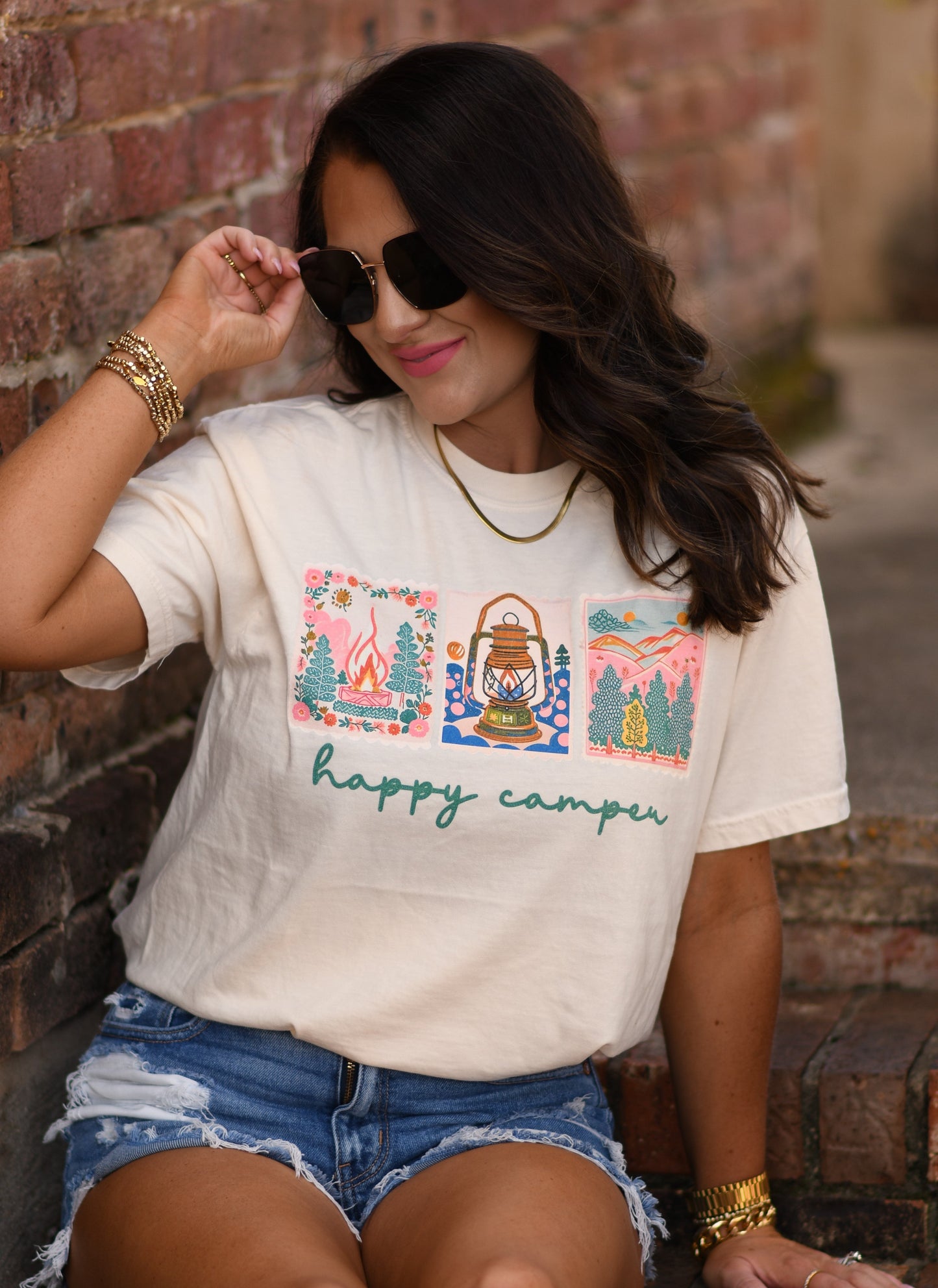 HAPPY CAMPER STAMPS TEE
