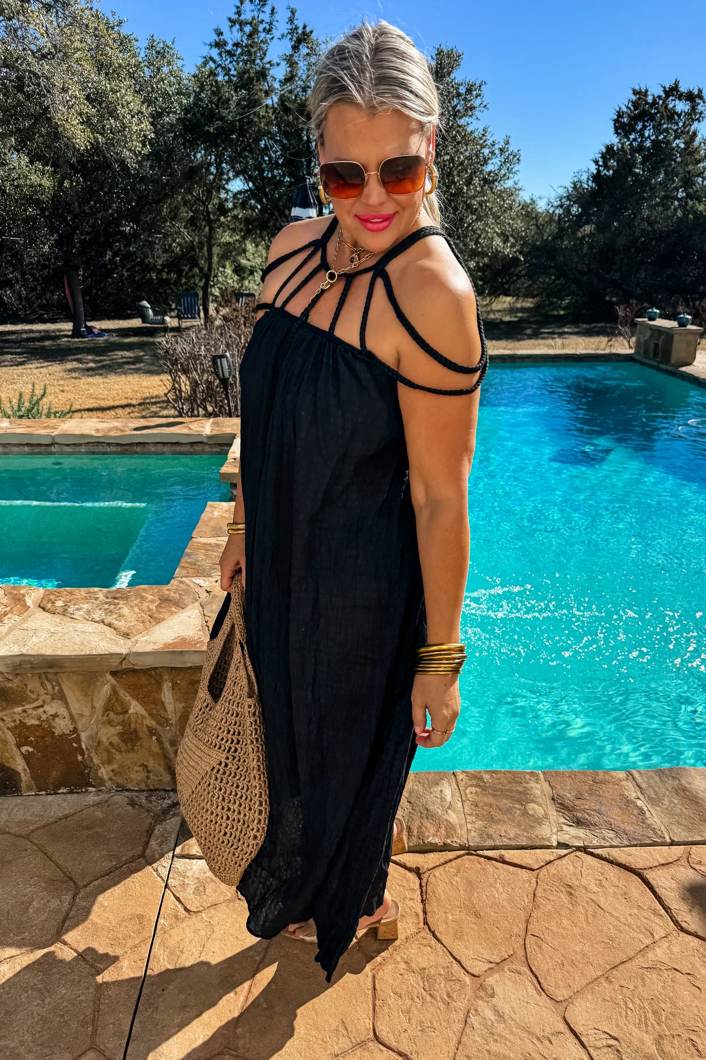 PREORDER- CIAO BELLA STRAPPY DRESS (2nd Cut)