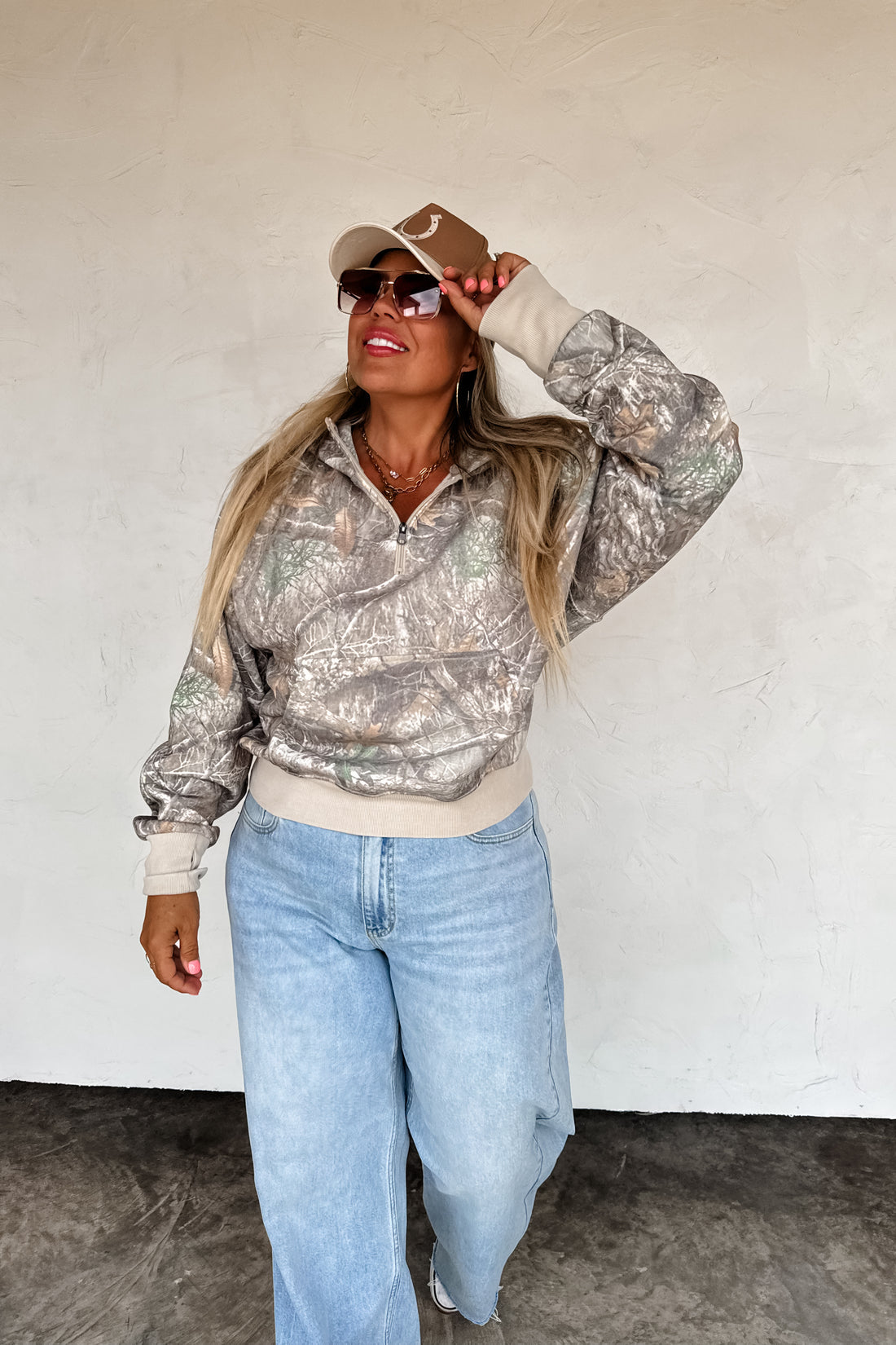 PREORDER- CAMO & CHECKER EASY DOES IT PULLOVER