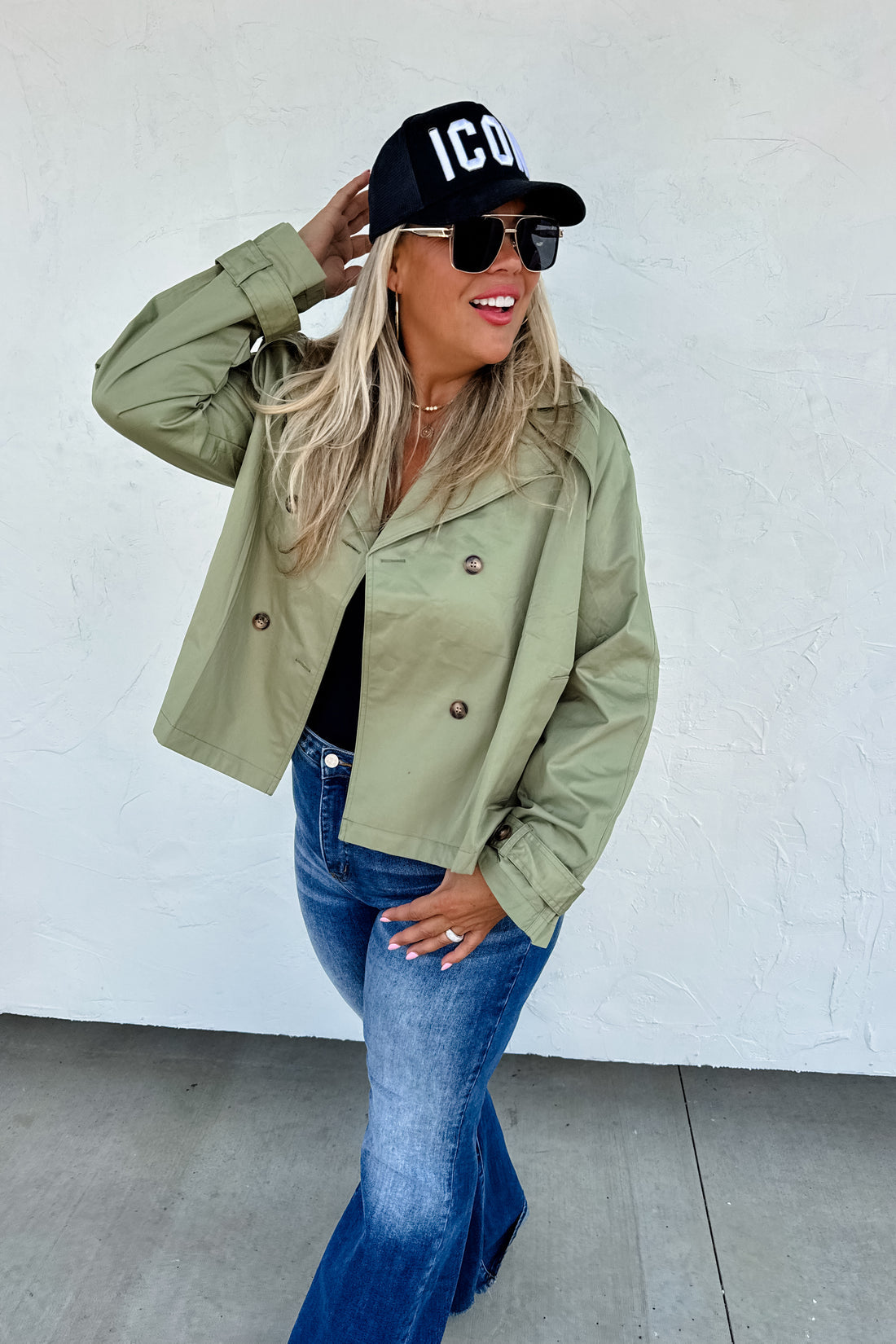 PREORDER- ROSSI CROP TRENCH COAT