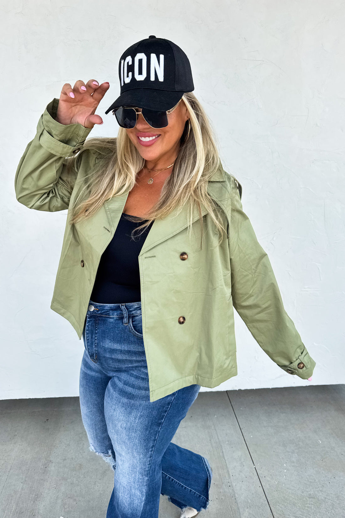 PREORDER- ROSSI CROP TRENCH COAT