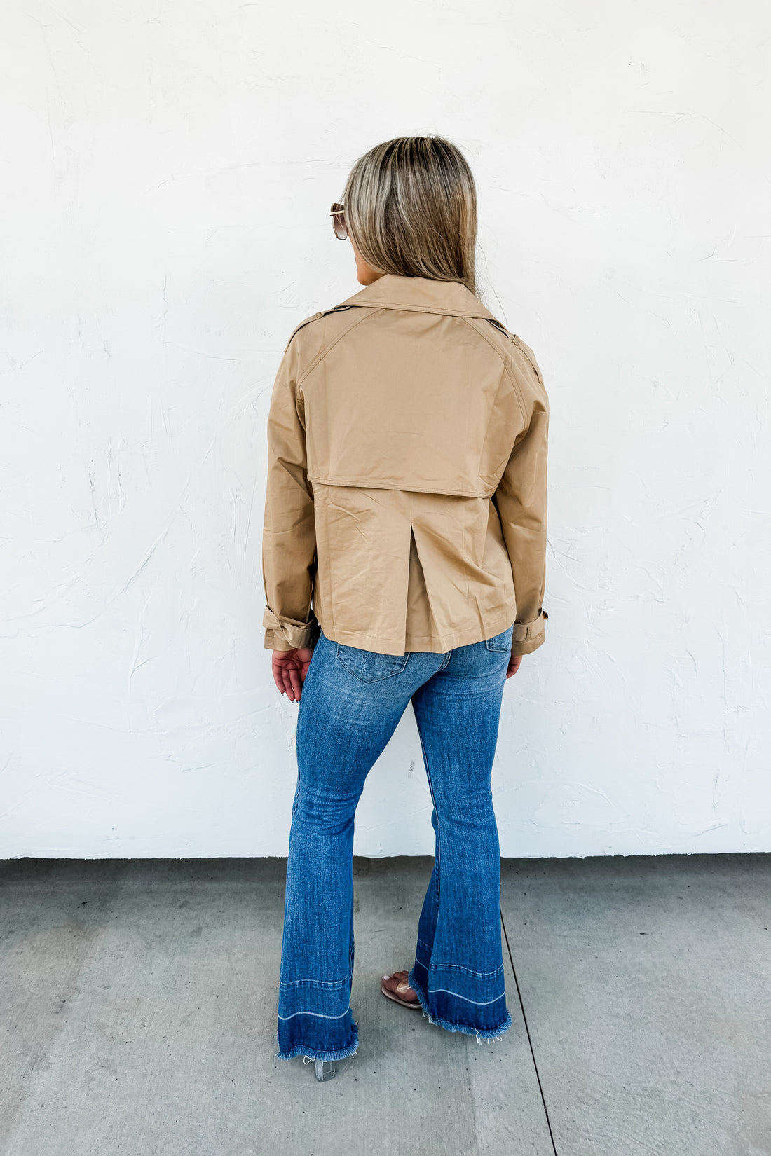 PREORDER- ROSSI CROP TRENCH COAT