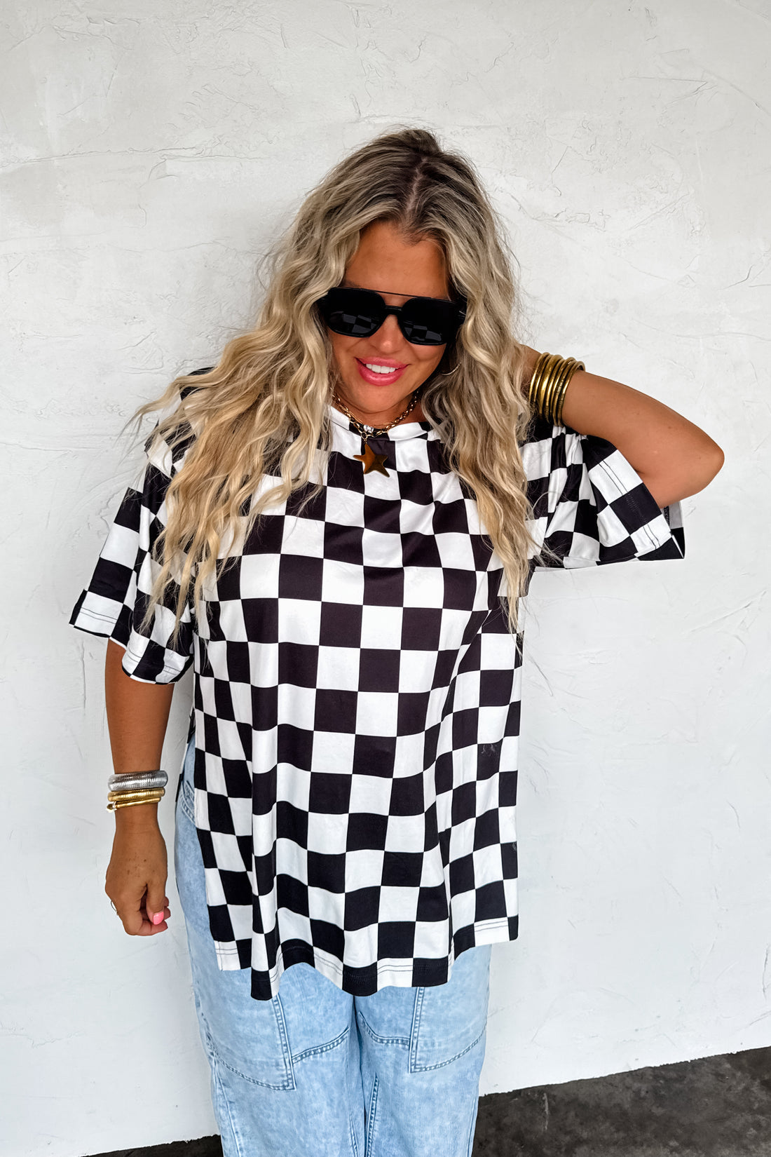 PREORDER- CHECK BABE SIDE SLIT TOP