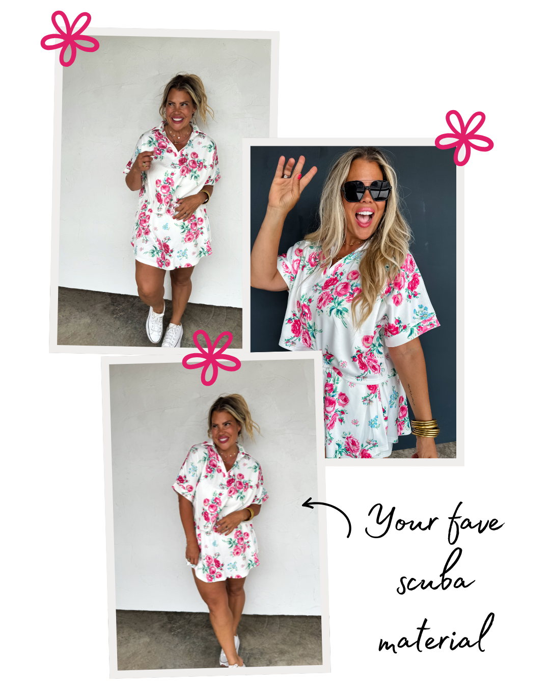 HOT TO SPOT FLORAL SKORT SET