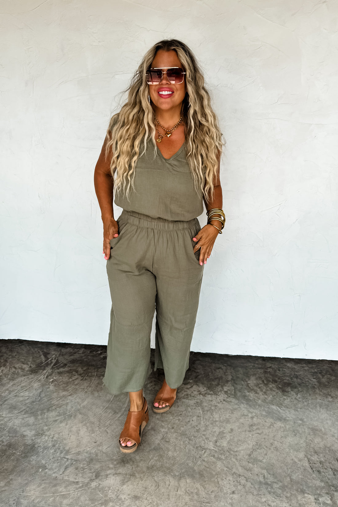 PREORDER- LAURA CROP PANT SET (Made in USA)