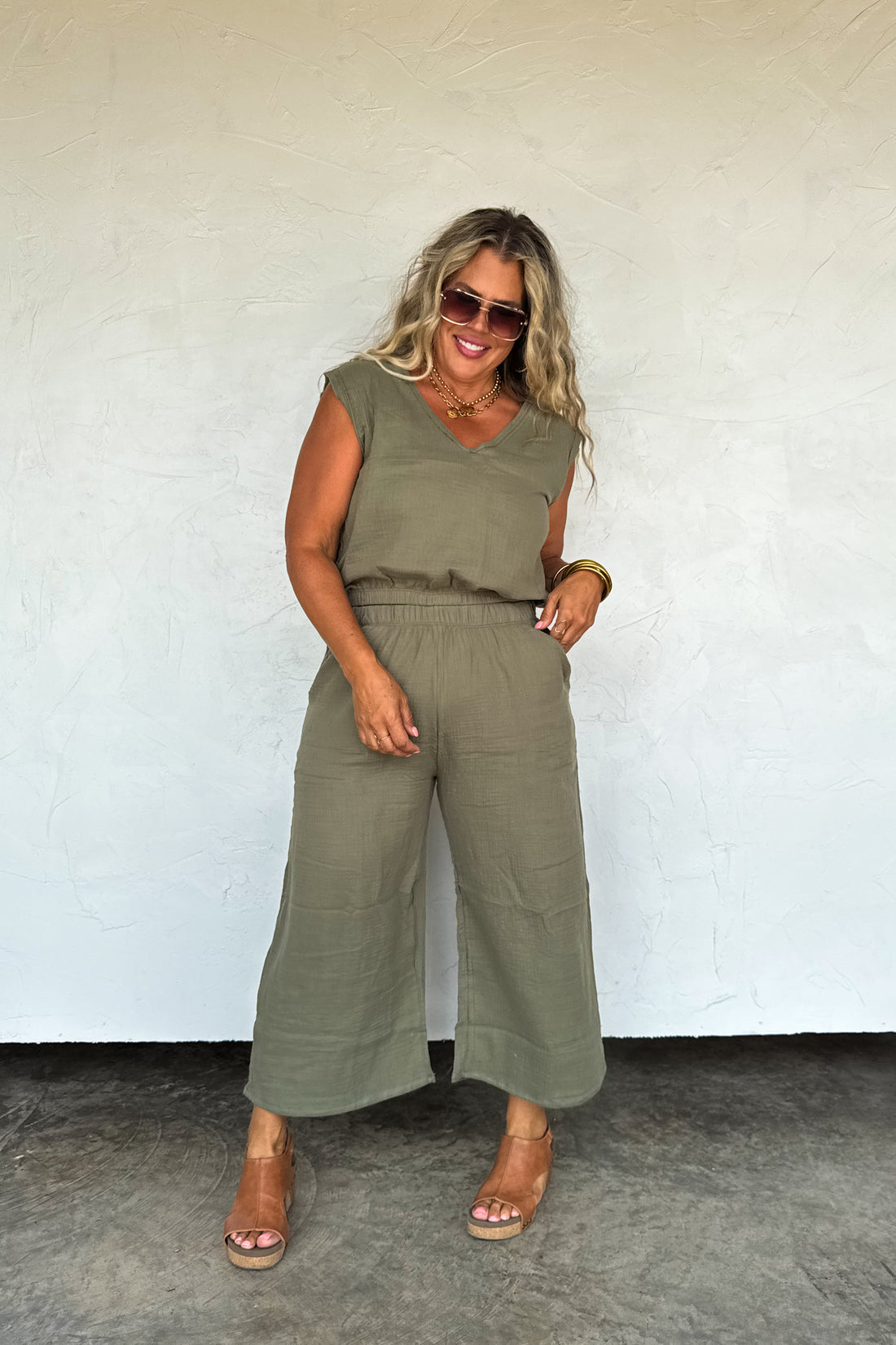 PREORDER- LAURA CROP PANT SET (Made in USA)