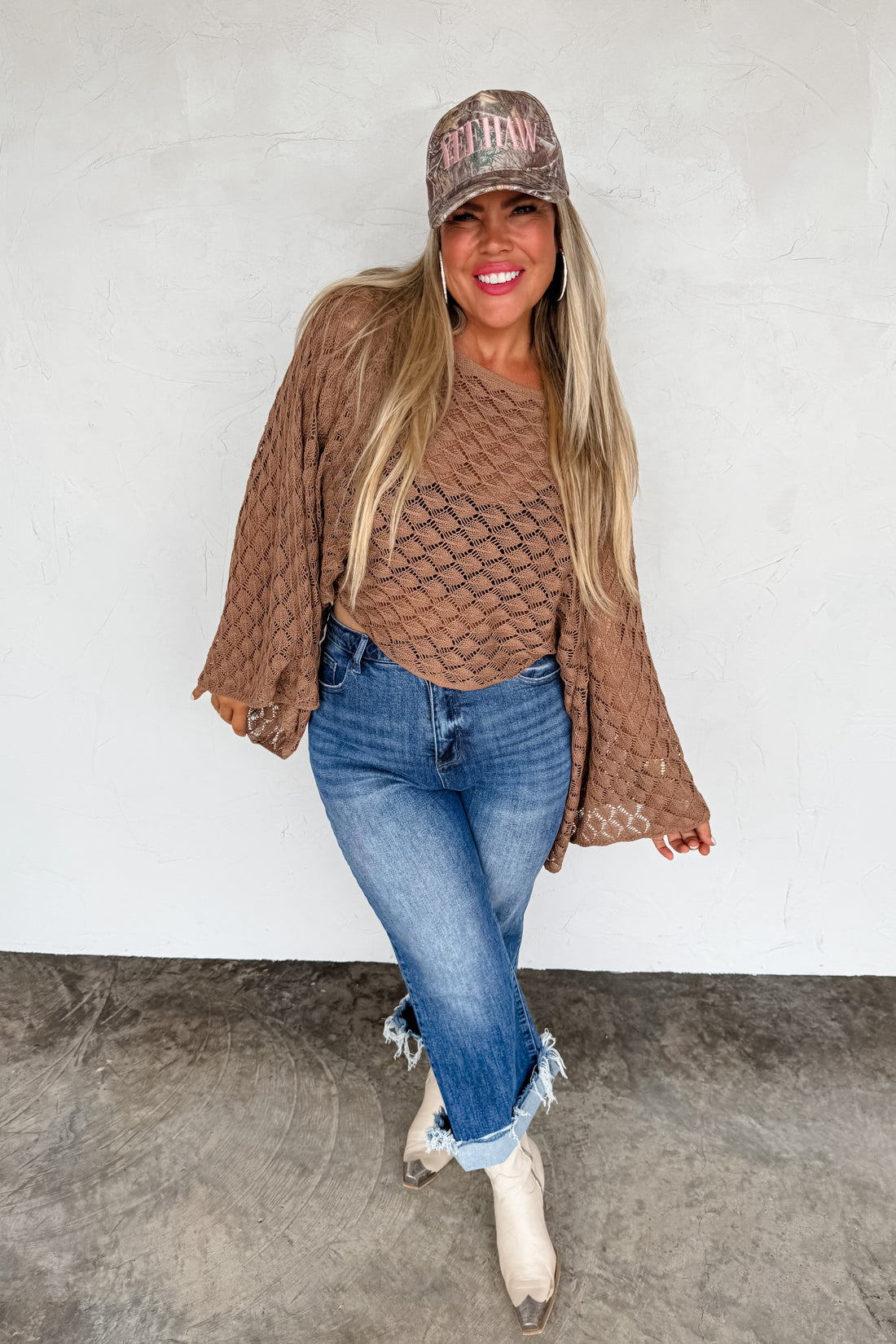 PREORDER- FALL COLORS FREE SPIRIT BELL SLEEVE TOP