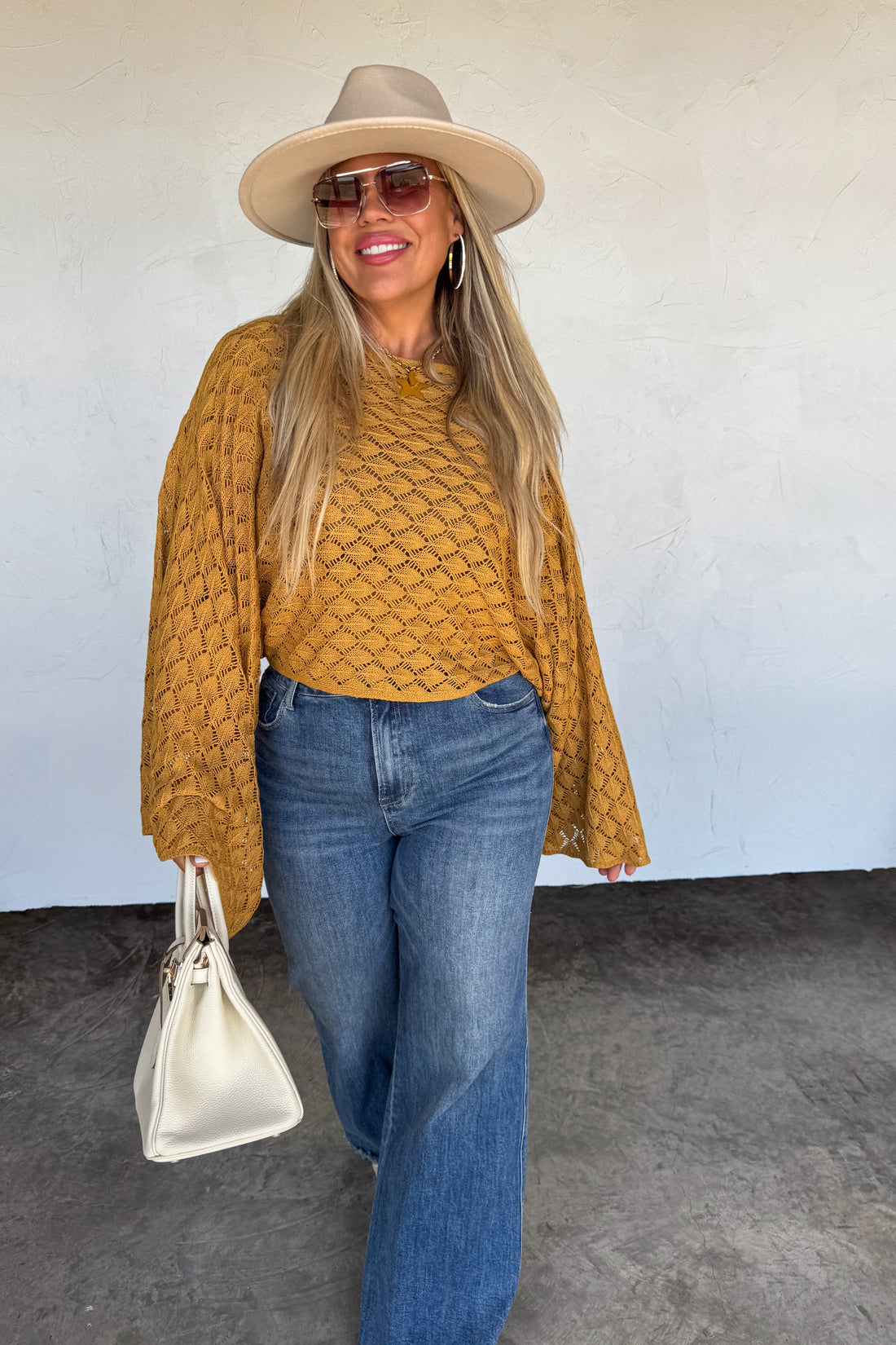 PREORDER- FALL COLORS FREE SPIRIT BELL SLEEVE TOP