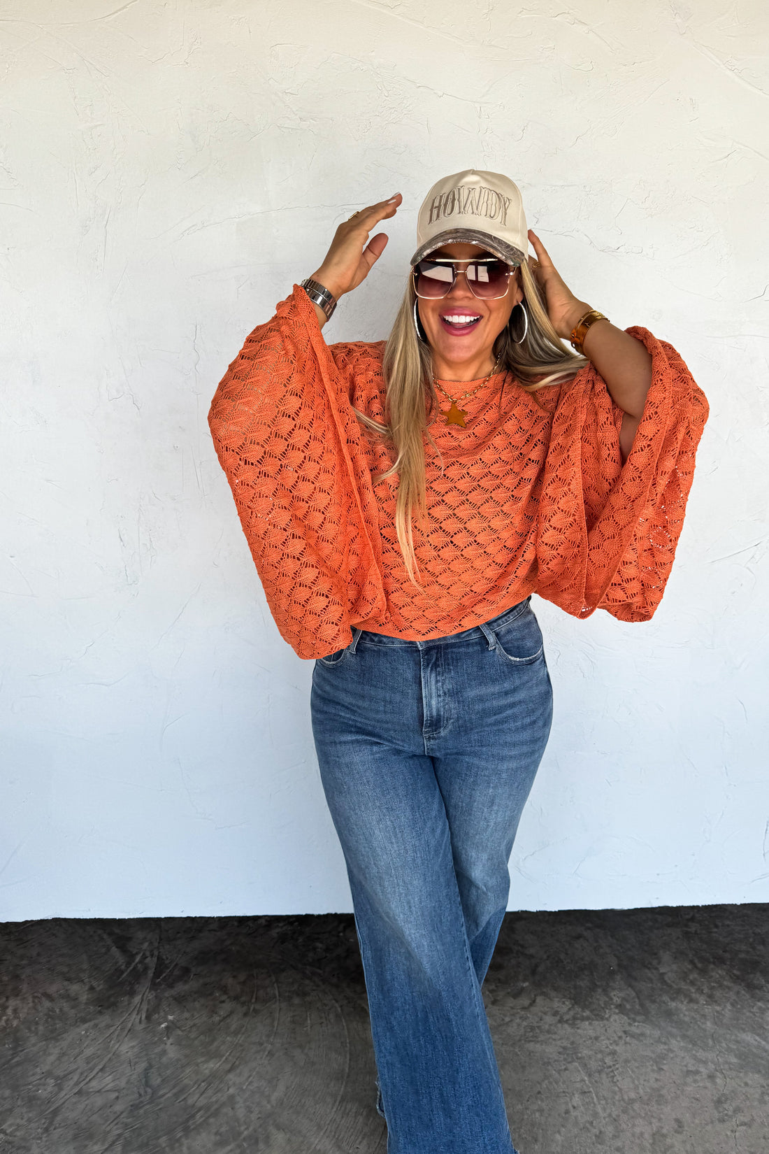 PREORDER- FALL COLORS FREE SPIRIT BELL SLEEVE TOP