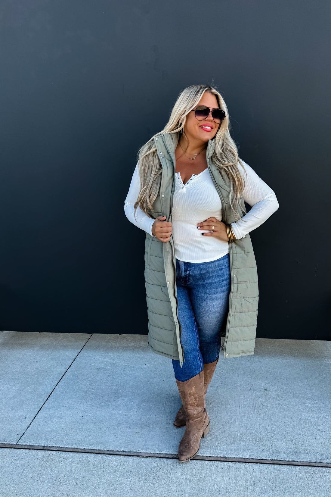 PREORDER- FALL BROOKLYN SNAP HENLEY TOP