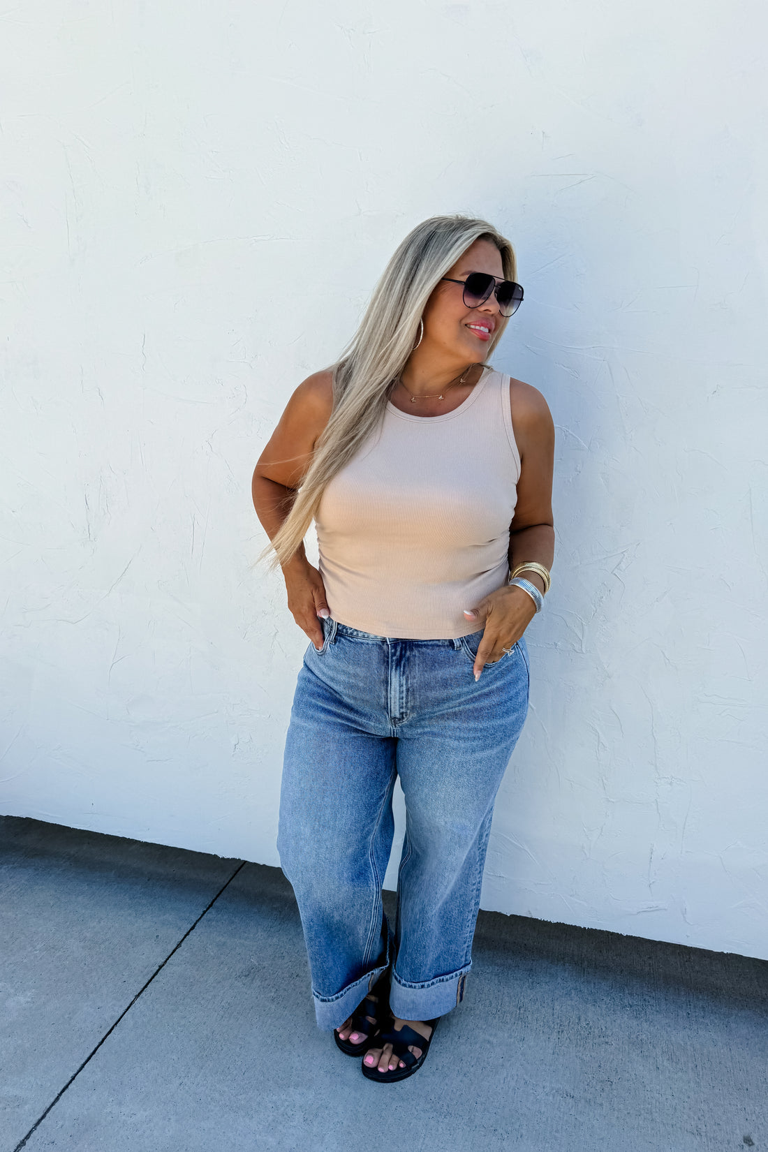 Ready to Ship TAYLOR RIBBED TANK