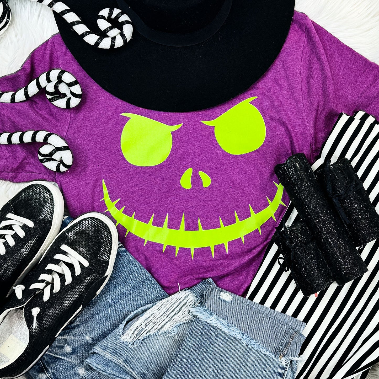 Jack Glow In The Dark Heather Magenta Tee