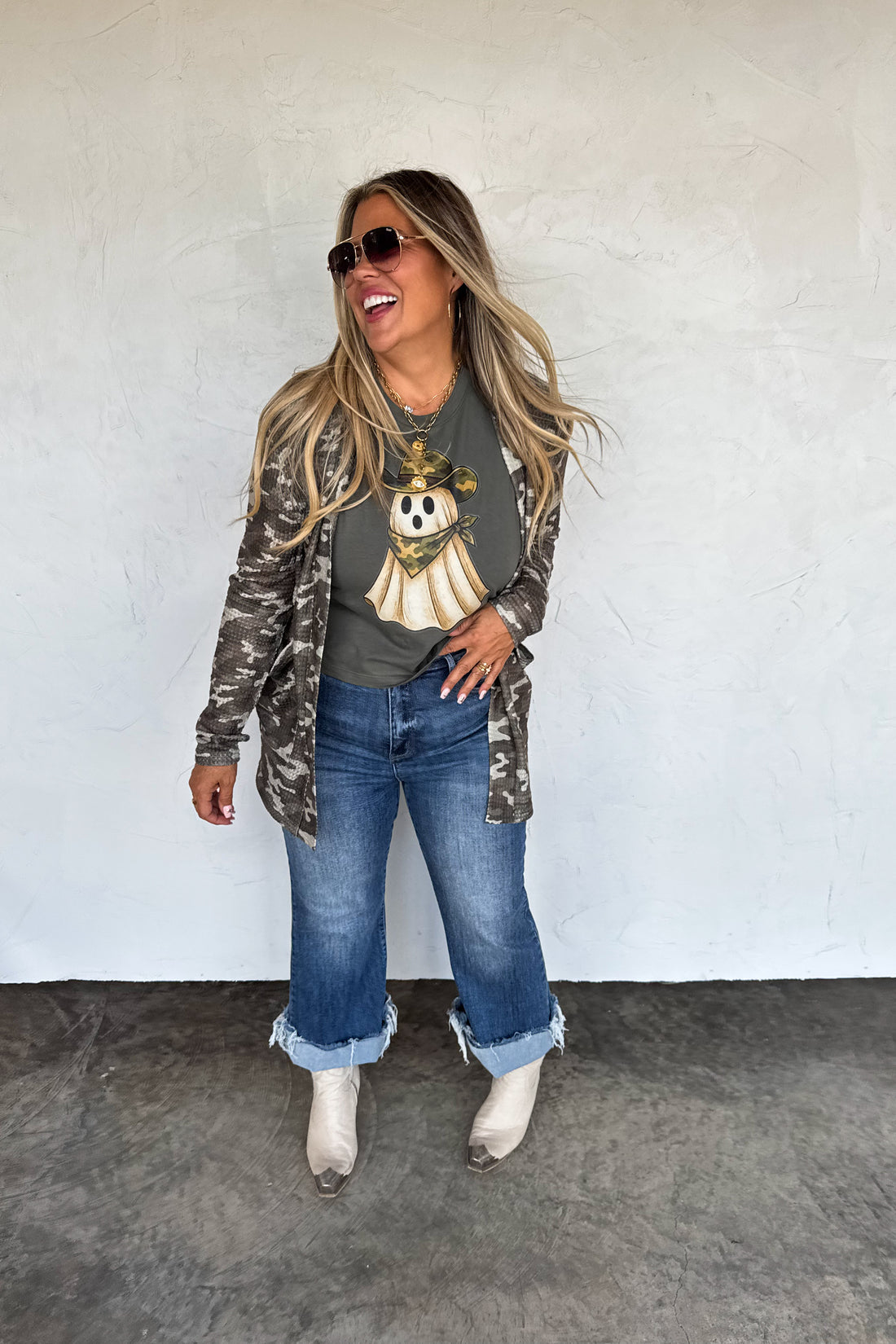 PREORDER- CAMO & CHEETAH PRINT LOLA CARDIGAN