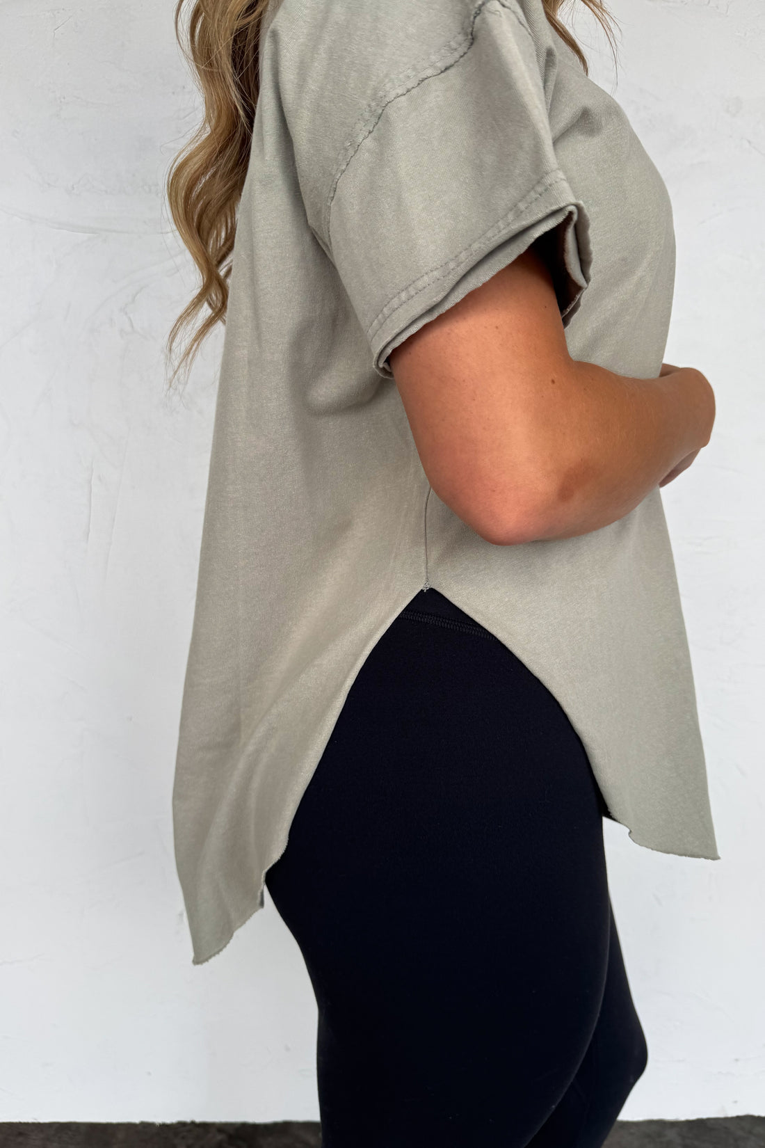 PREORDER- NEW COLORS- JOEY WASHED COTTON BOYFRIEND TEE