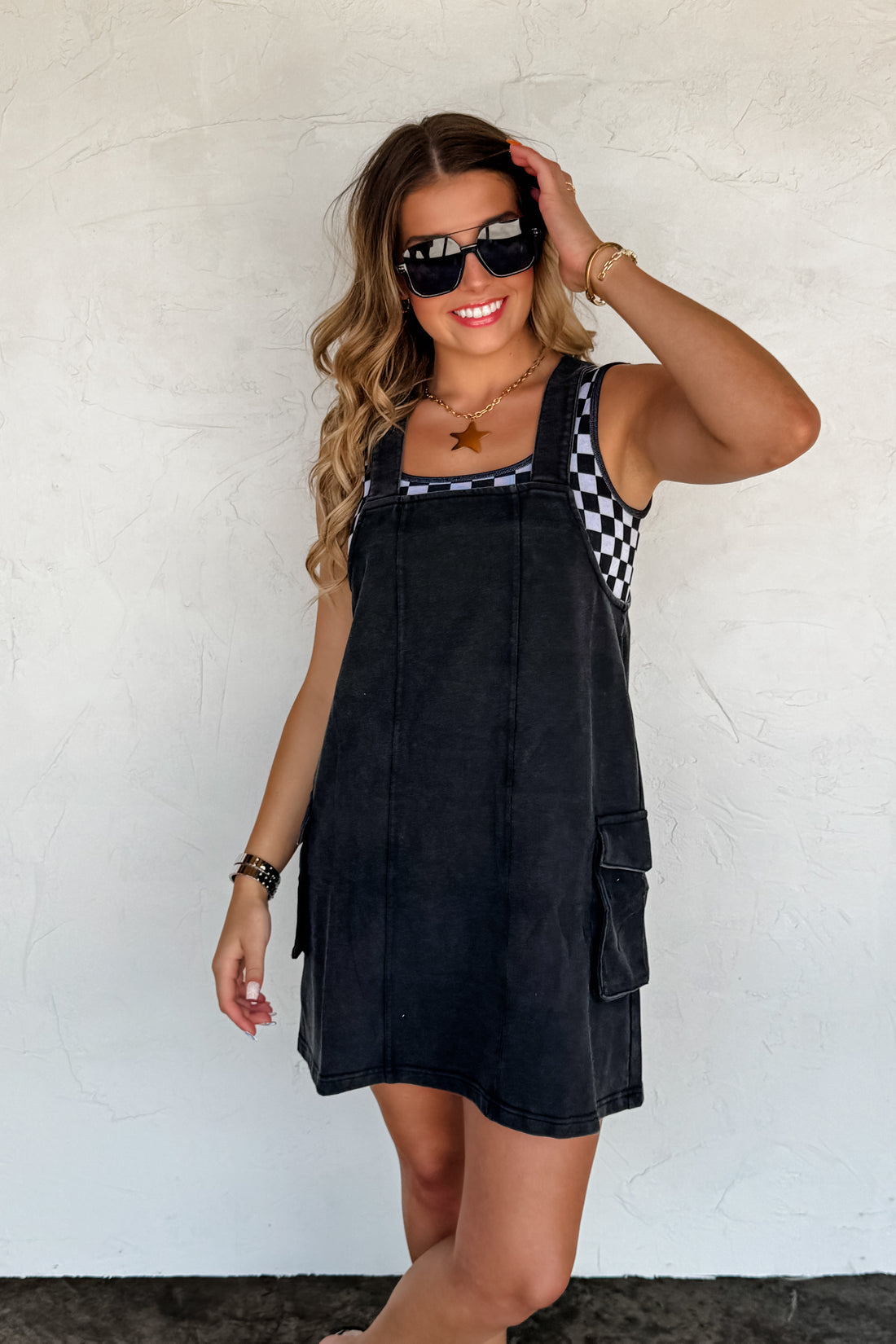 MILLIE OVERALL DRESS {Ready to Ship}