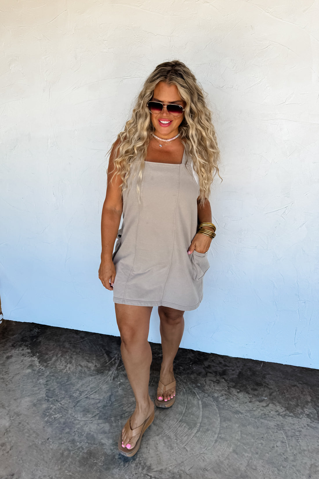 MILLIE OVERALL DRESS {Ready to Ship}