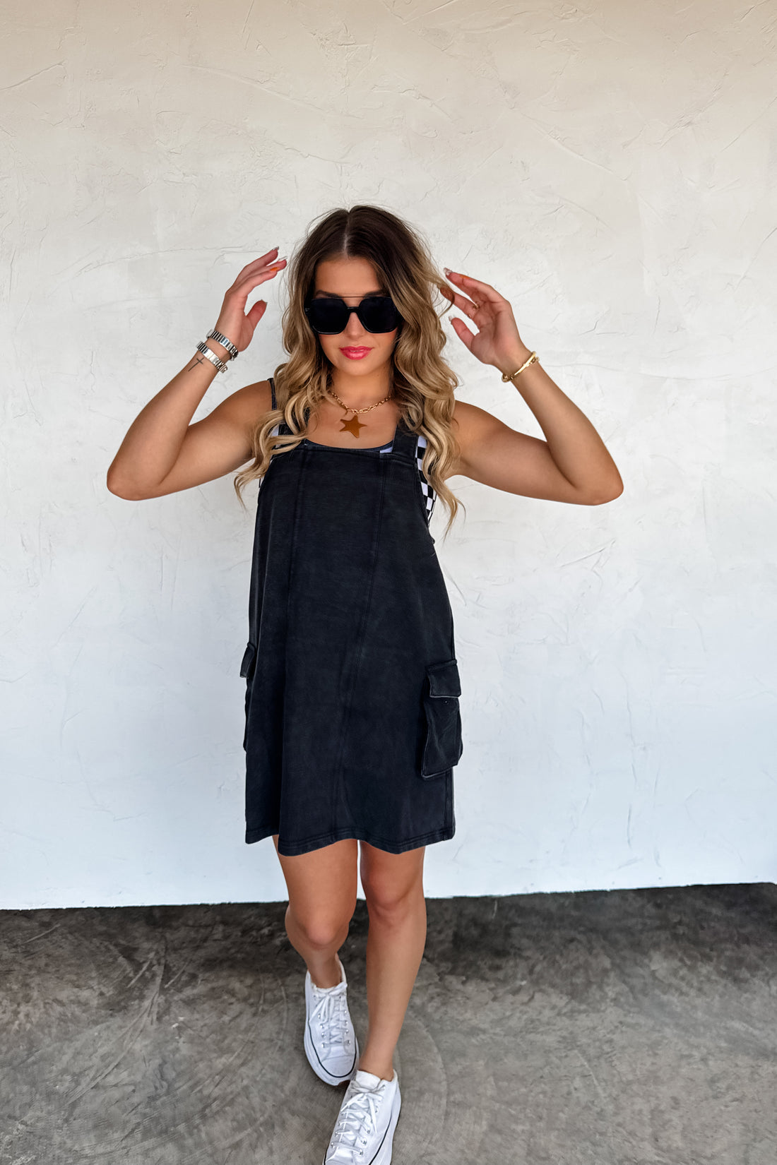 MILLIE OVERALL DRESS {Ready to Ship}