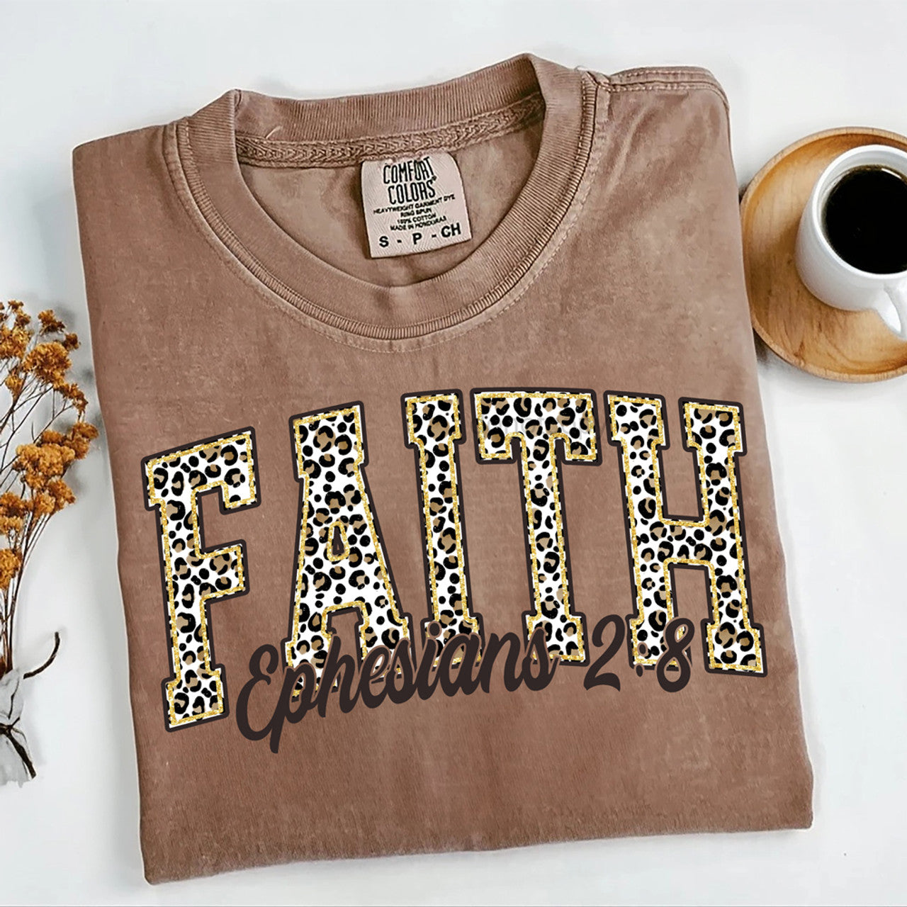 Faith Leopard Tee