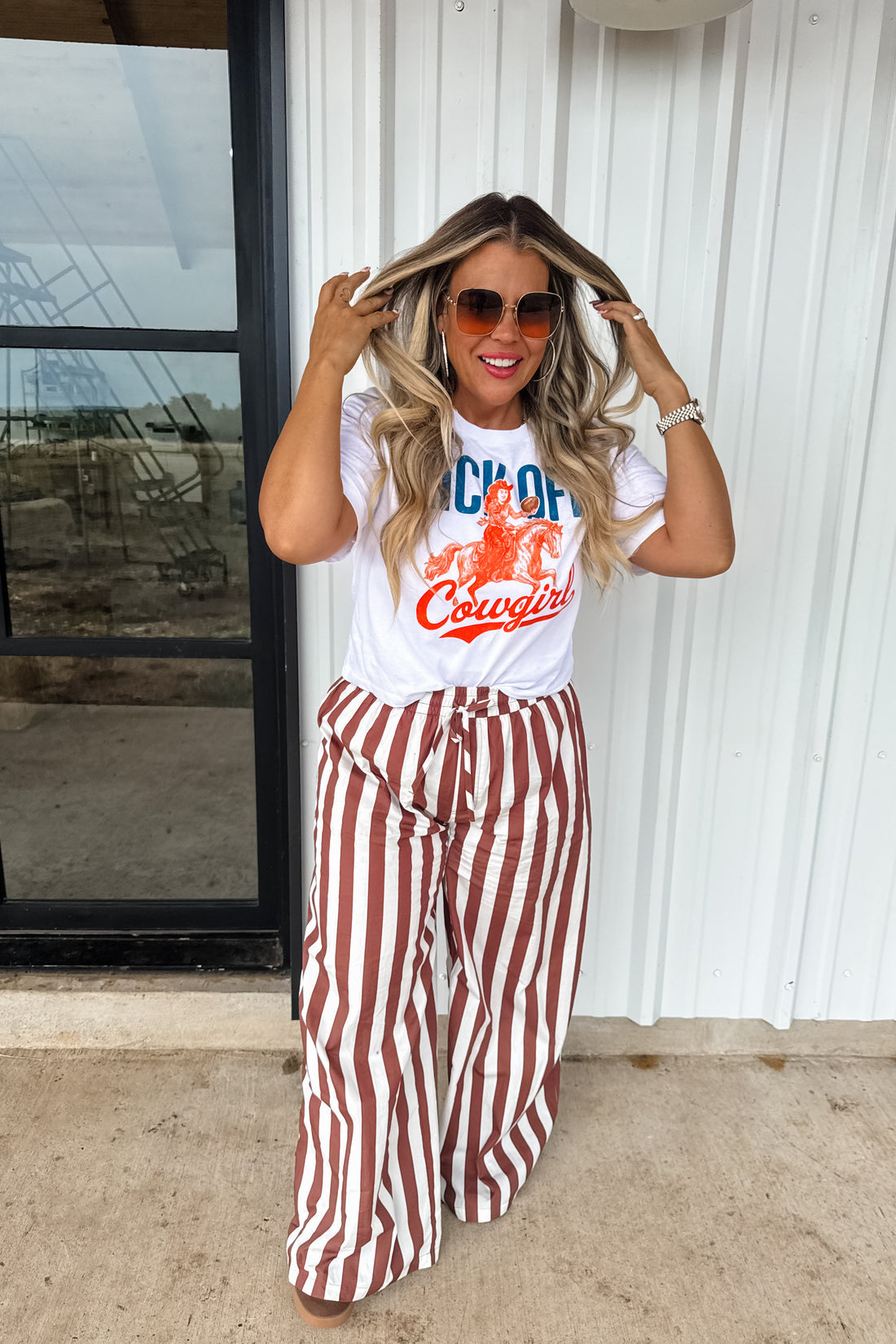 PREORDER- TAILGATE STRIPE BOXER PANTS