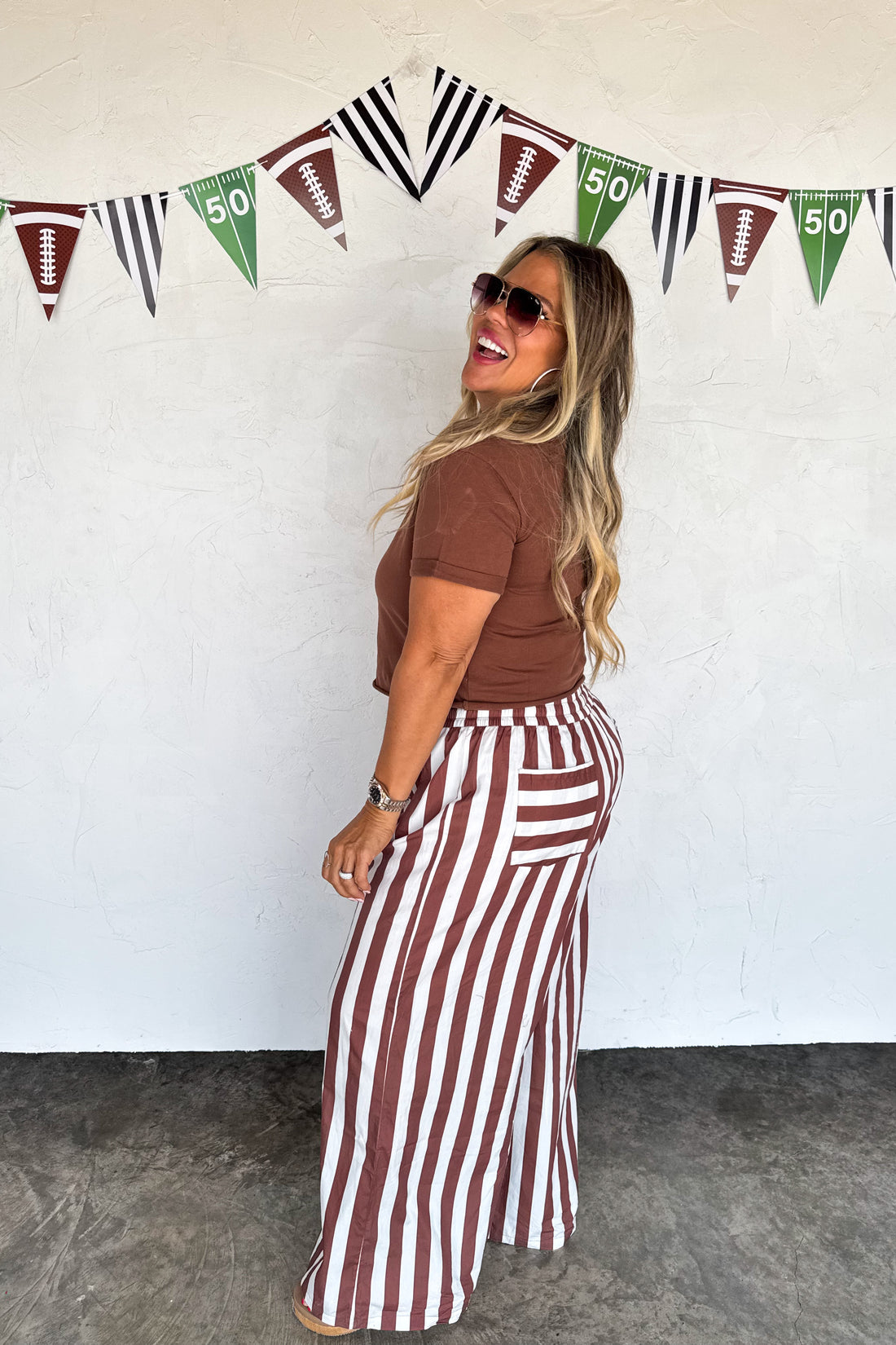 PREORDER- TAILGATE STRIPE BOXER PANTS