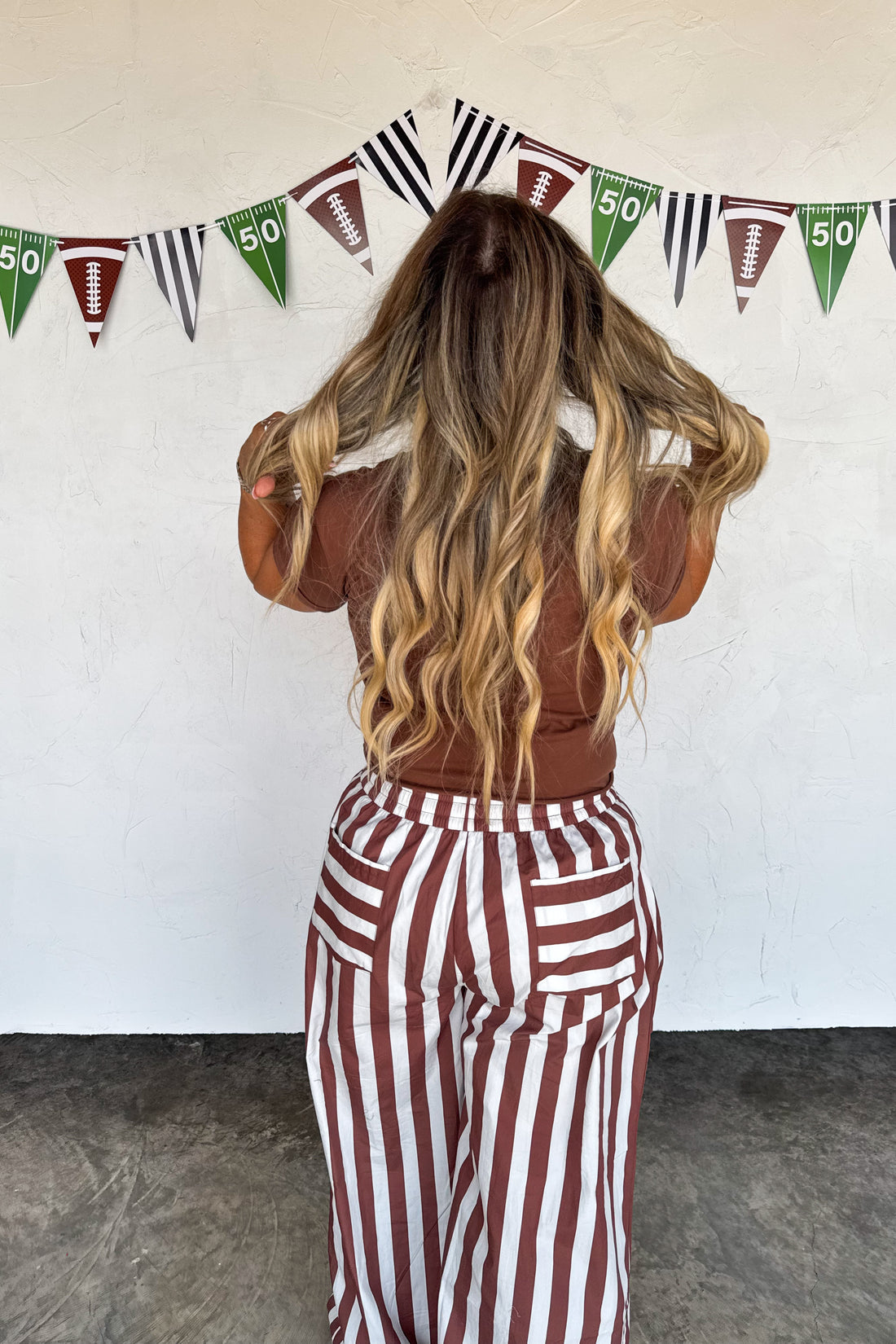 PREORDER- TAILGATE STRIPE BOXER PANTS