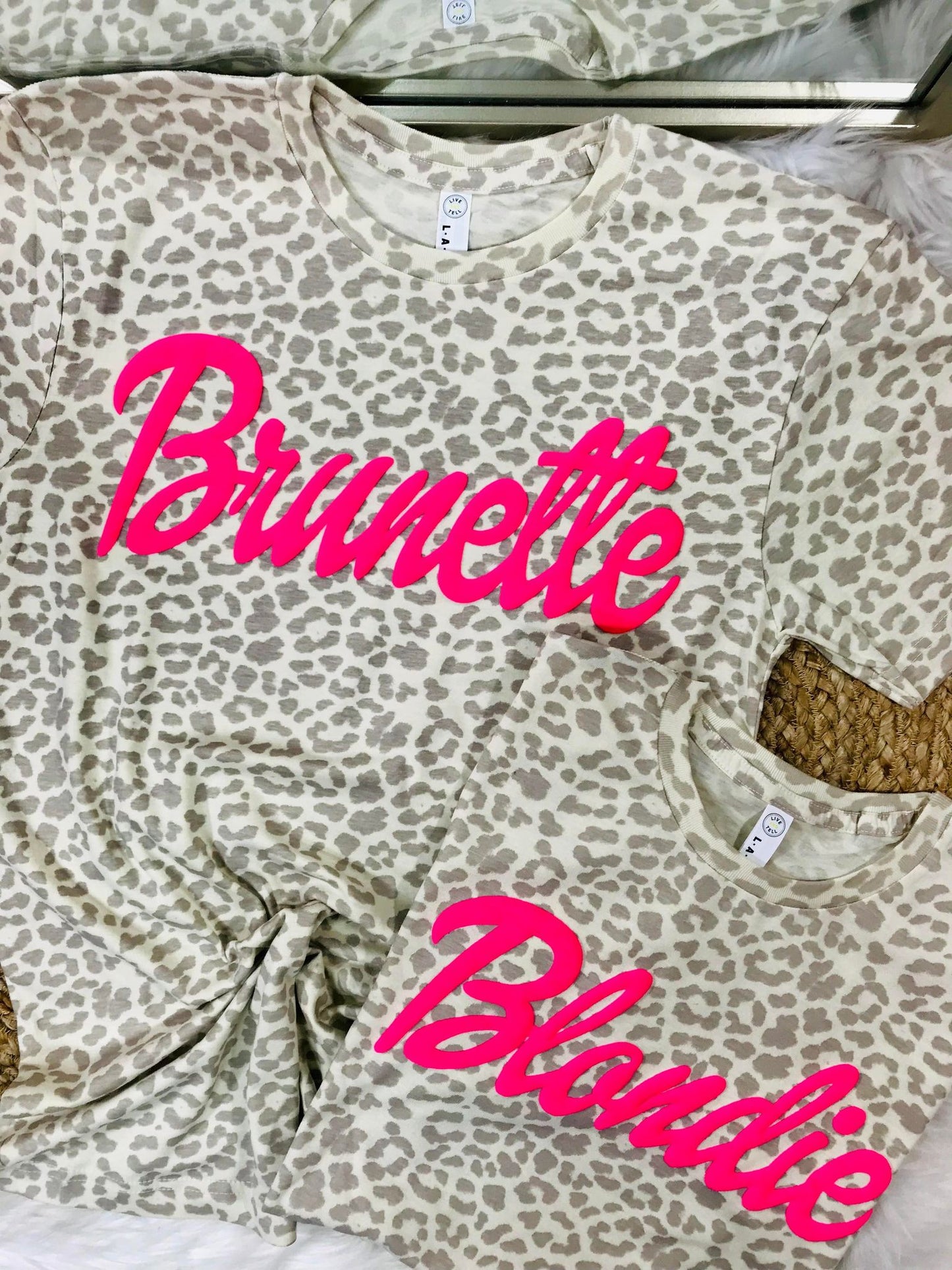 Blondie Barbie Leopard Puff Tee