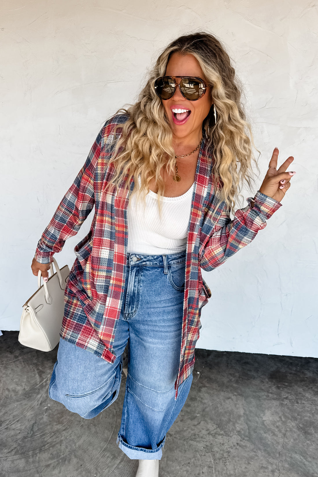 PREORDER- PLAID LOLA CARDIGANS