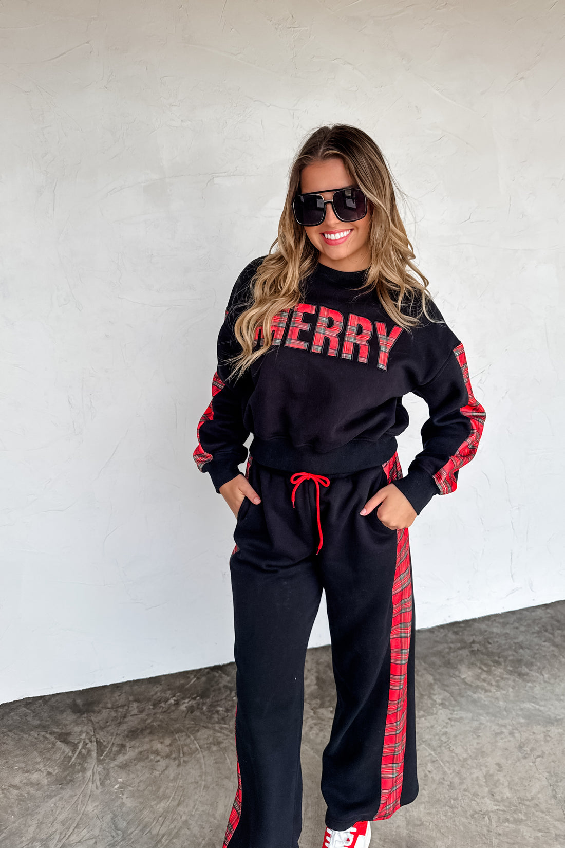 PREORDER- MERRY PLAID PANT SET