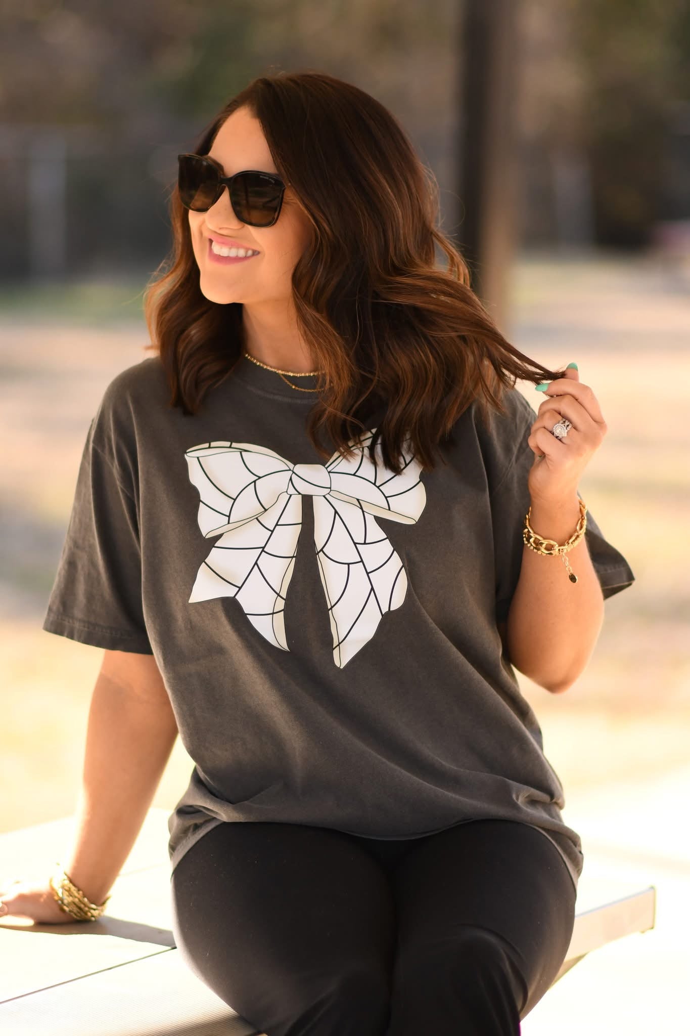 Volleyball Bow Tee