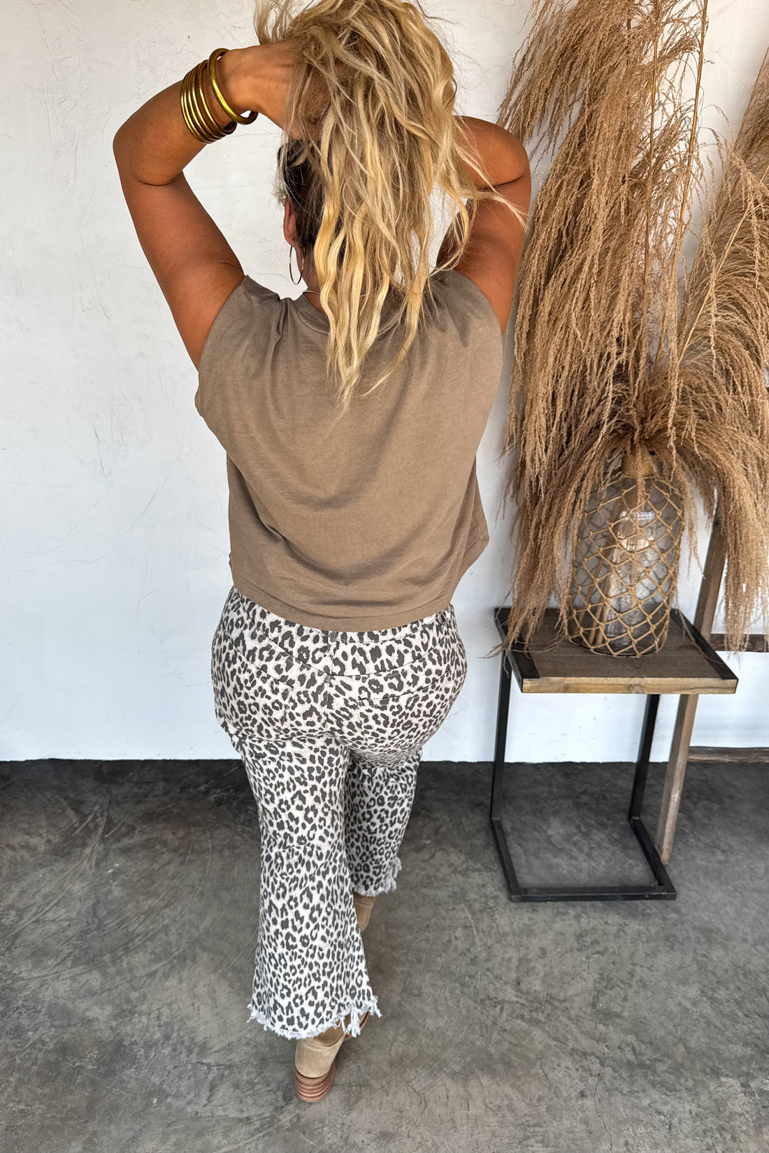 PREORDER- URBAN NON DISTRESSED CHEETAH JEAN