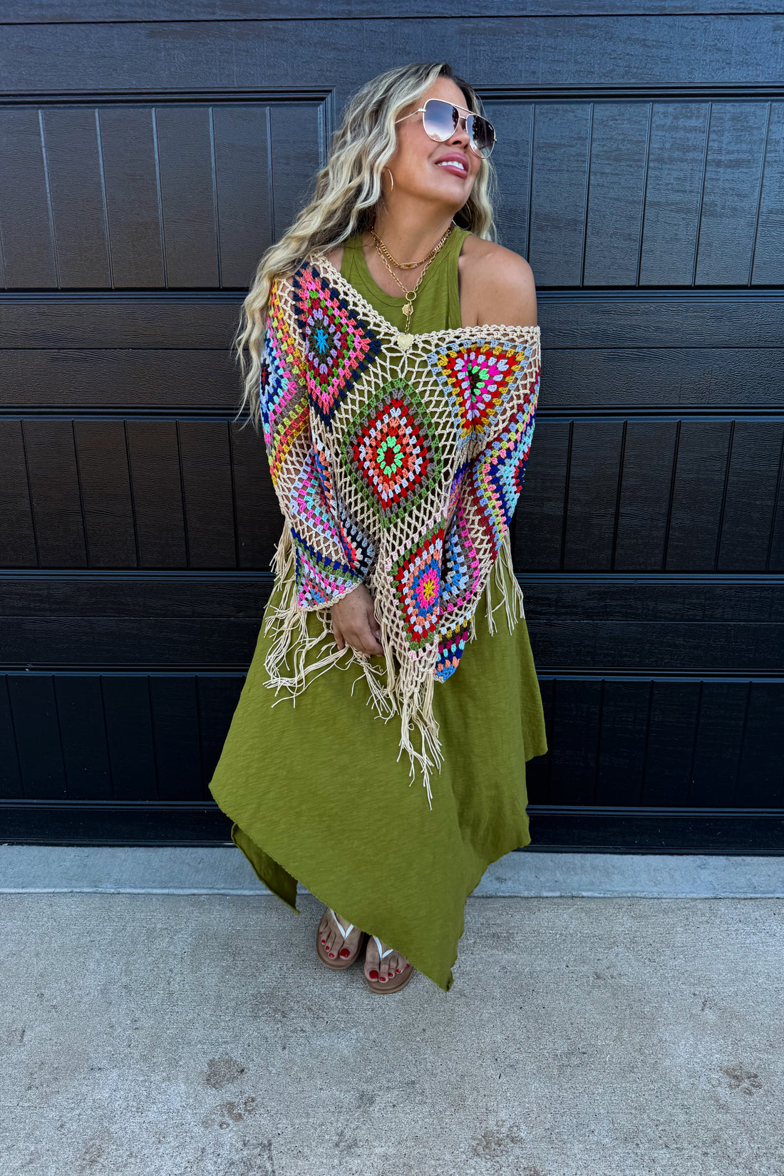PREORDER- BOHO CROCHET KNIT TOPS (5 Colors)