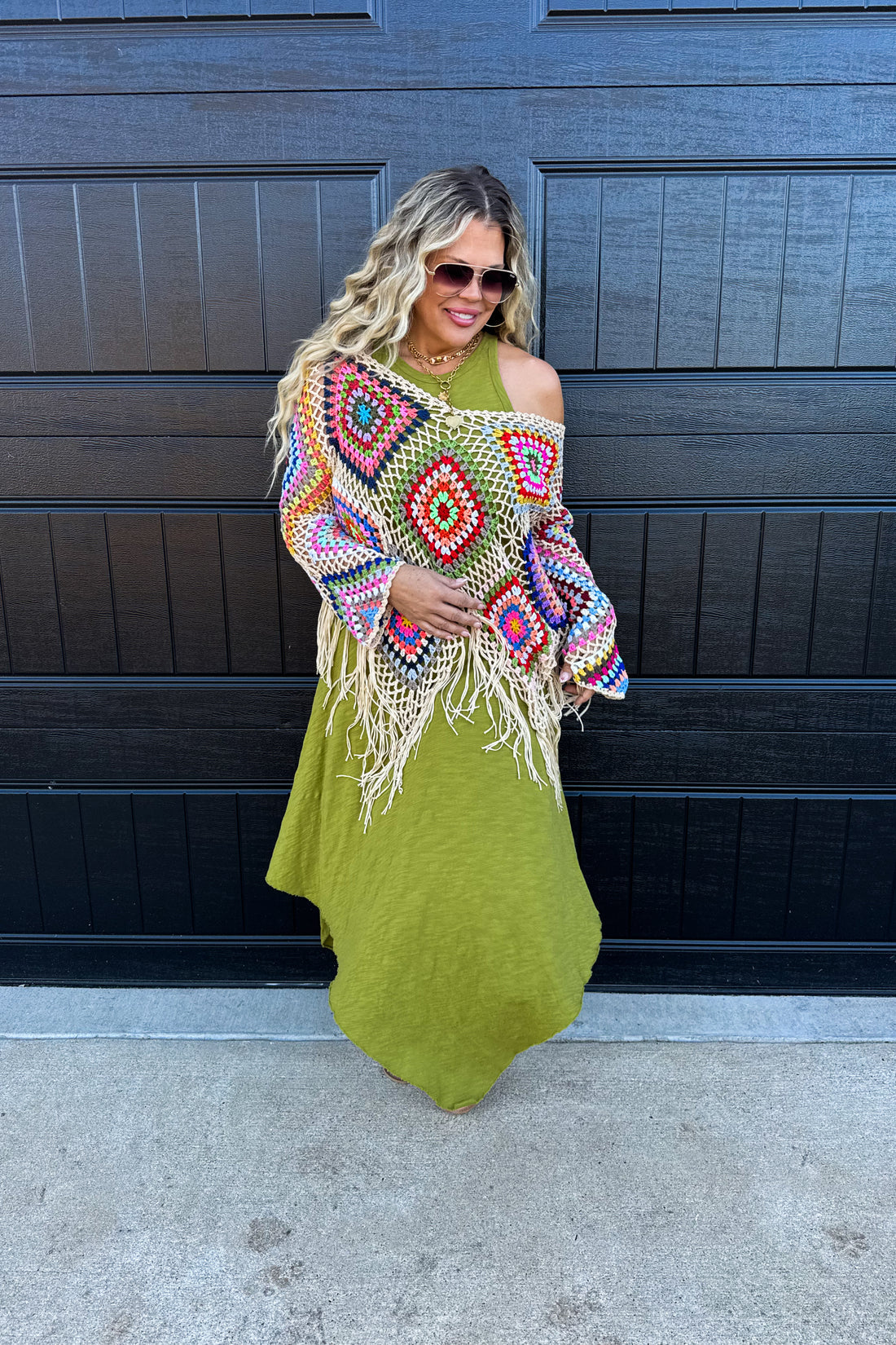 PREORDER- BOHO CROCHET KNIT TOPS (5 Colors)
