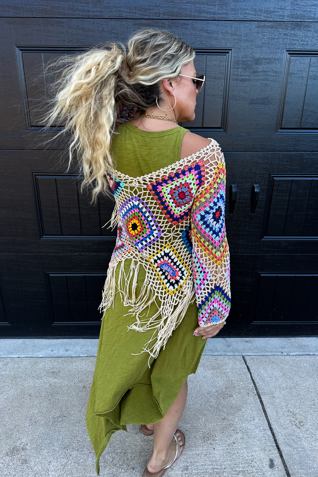PREORDER- BOHO CROCHET KNIT TOPS (5 Colors)