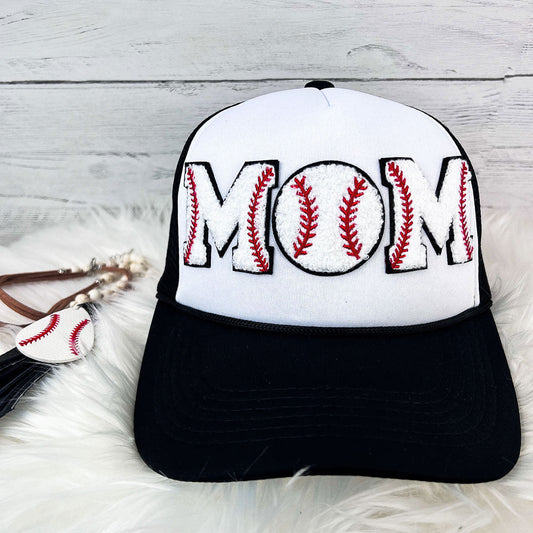 Baseball MOM on Foam Trucker Hat