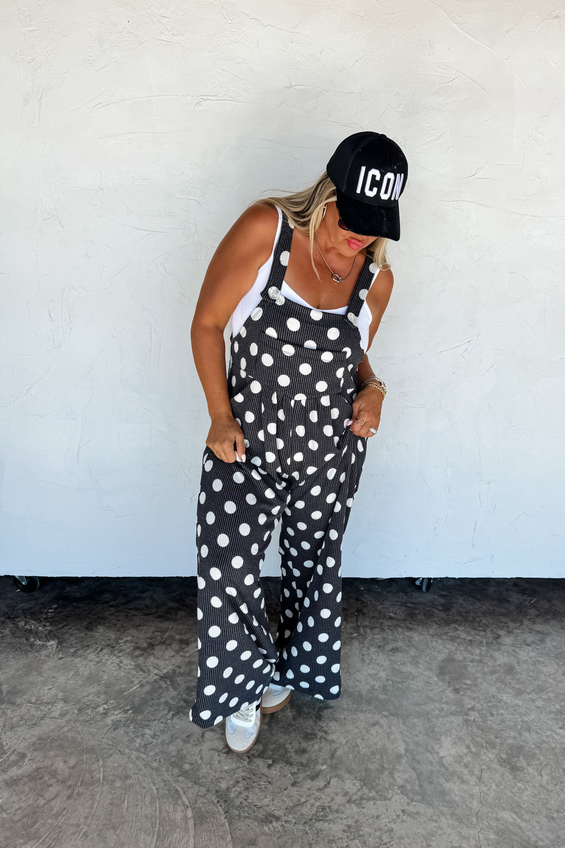 PREORDER- POLKA DOT KARLI BOHO OVERALLS (MADE IN USA)