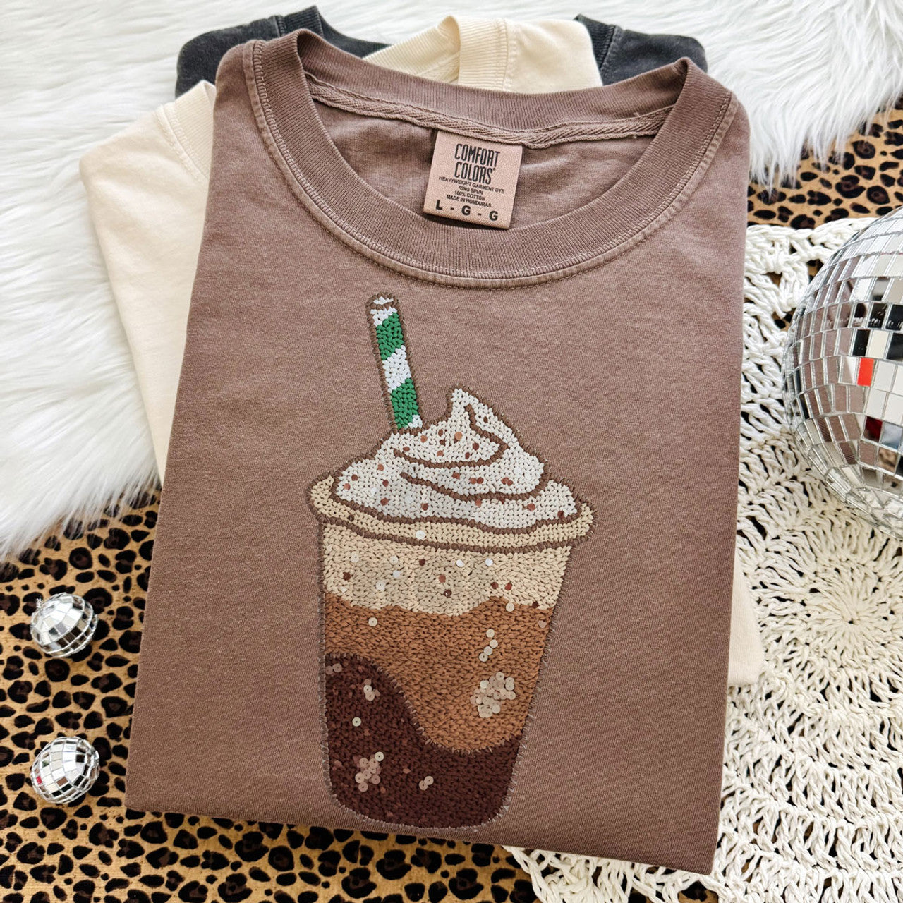Faux Yarn Iced Coffee Tee