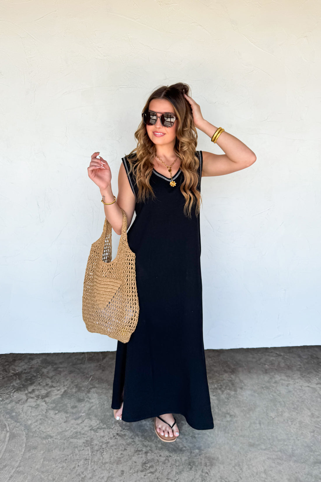 PREORDER- RELAXED SUMMER SPLIT HEM DRESS