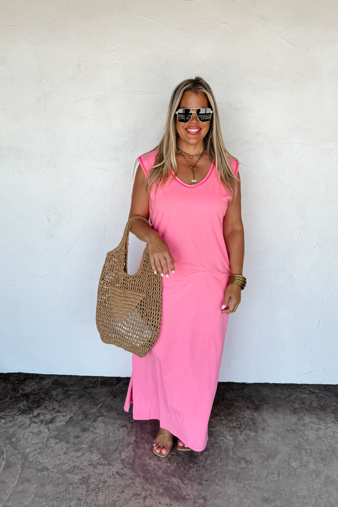 PREORDER- RELAXED SUMMER SPLIT HEM DRESS