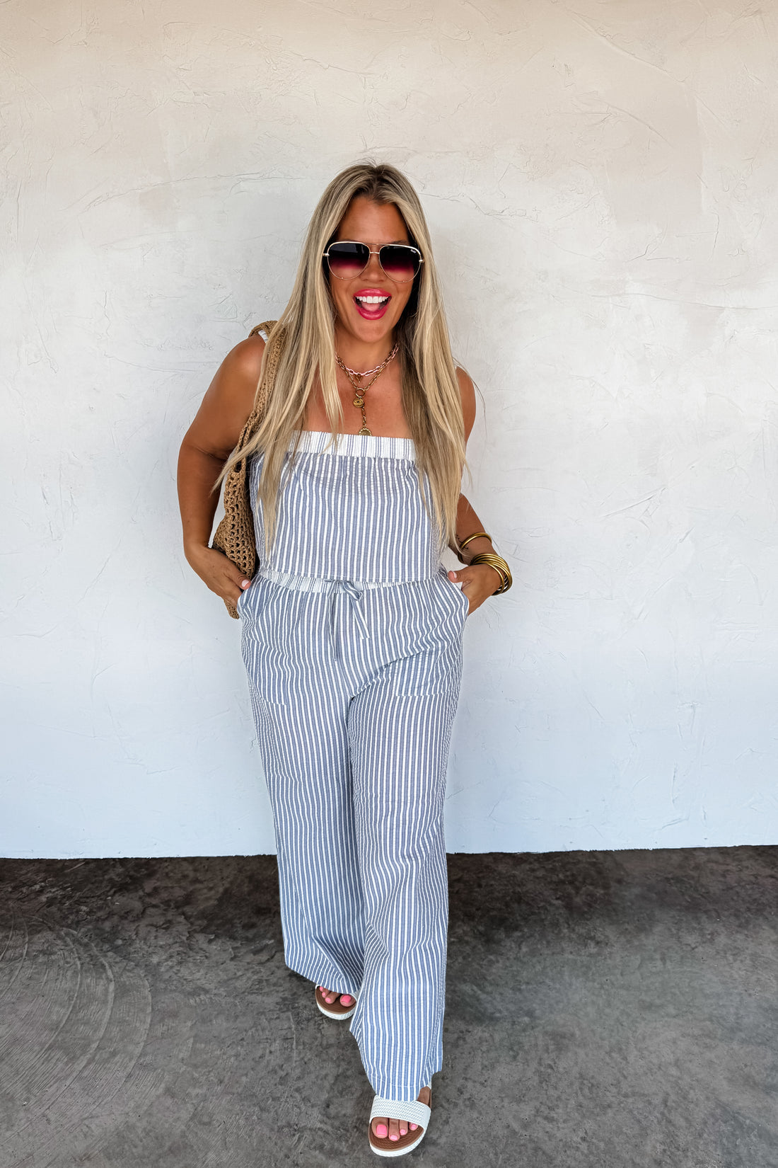 PREORDER- SEERSUCKER PANT SET