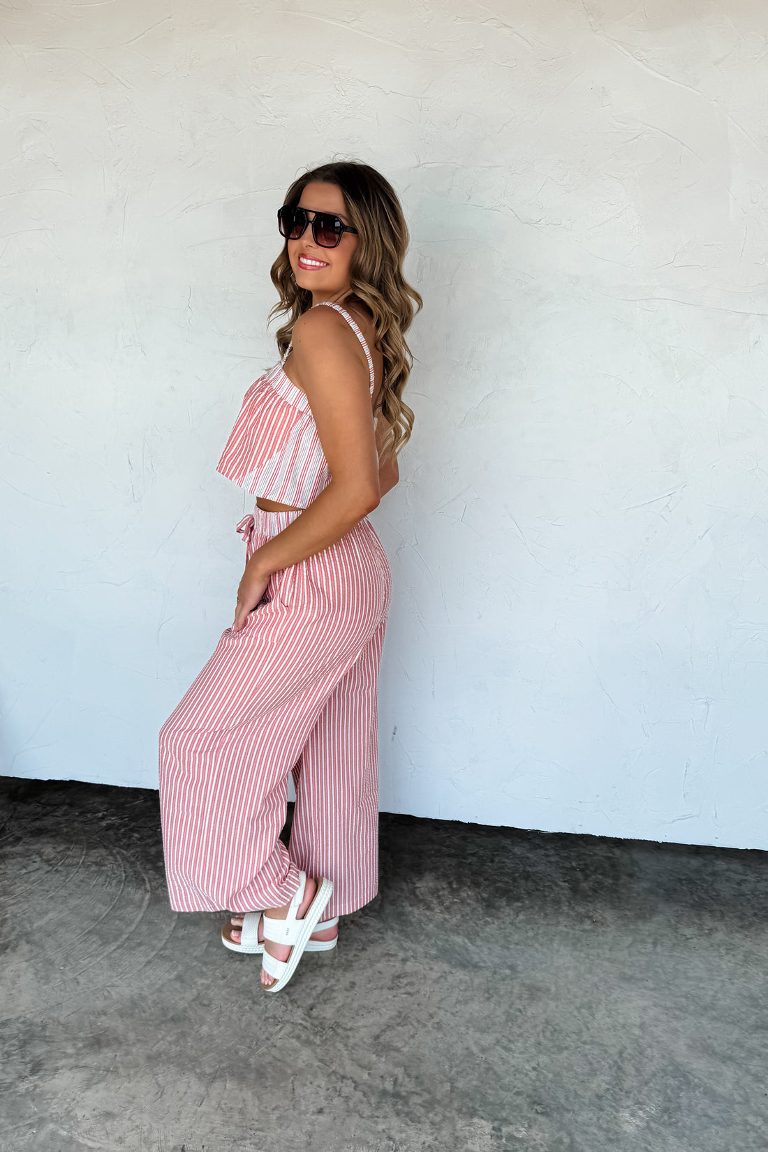 PREORDER- SEERSUCKER PANT SET