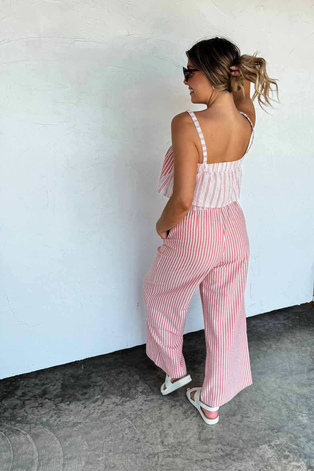 PREORDER- SEERSUCKER PANT SET